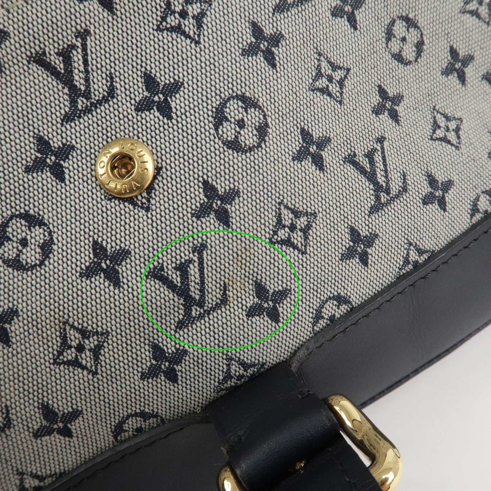 Louis Vuitton Monogram Mini Marjorie Shoulder Bag Navy M92690 Used