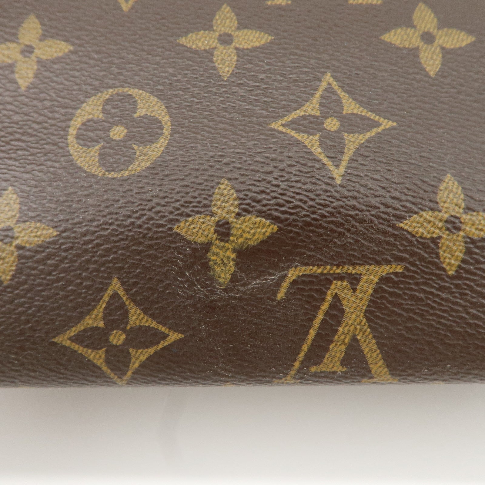 Louis Vuitton Monogram Pallas Beauty Case Brown Red M64123 Used