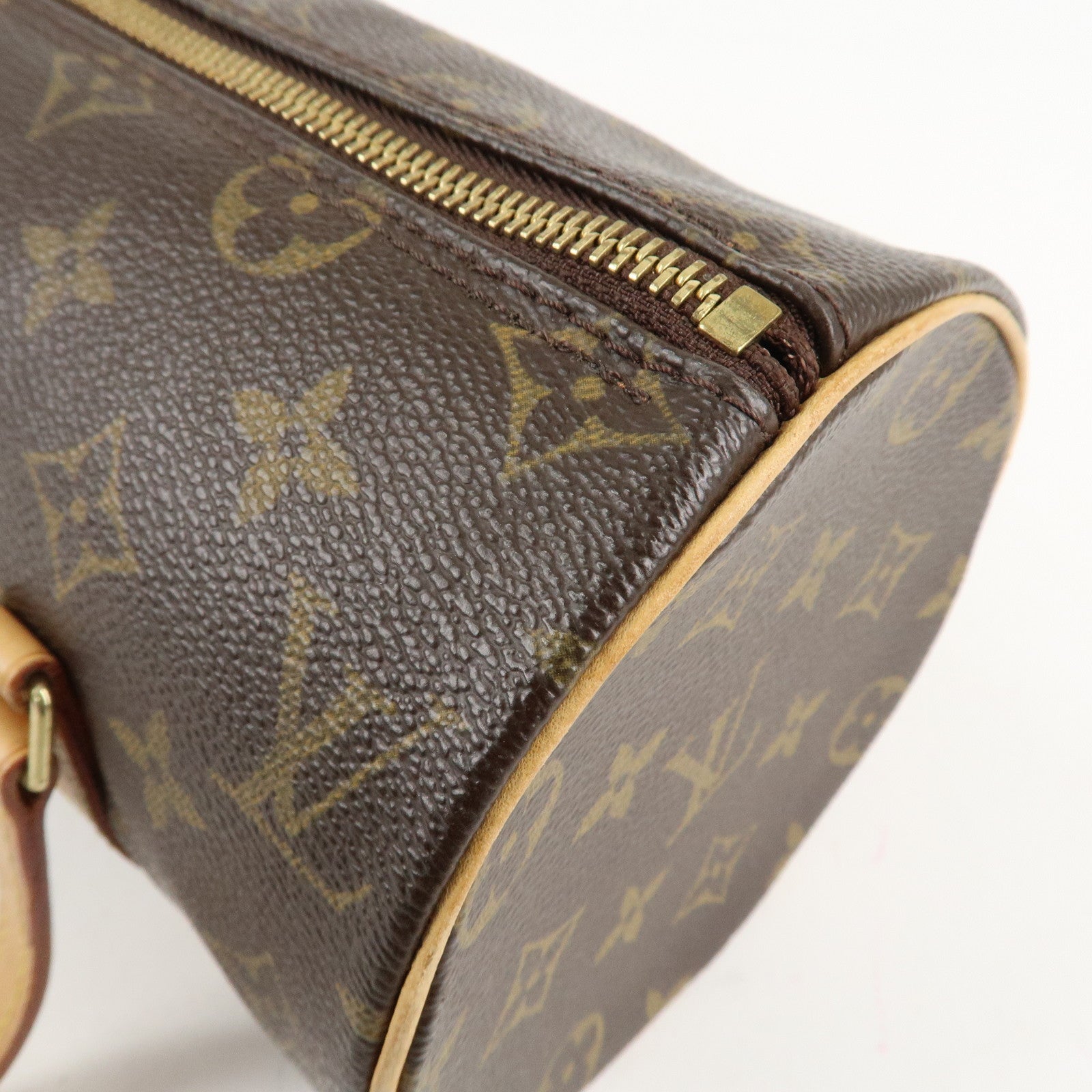 Louis Vuitton Monogram Papillon 26 Hand Bag Brown M51386 Used