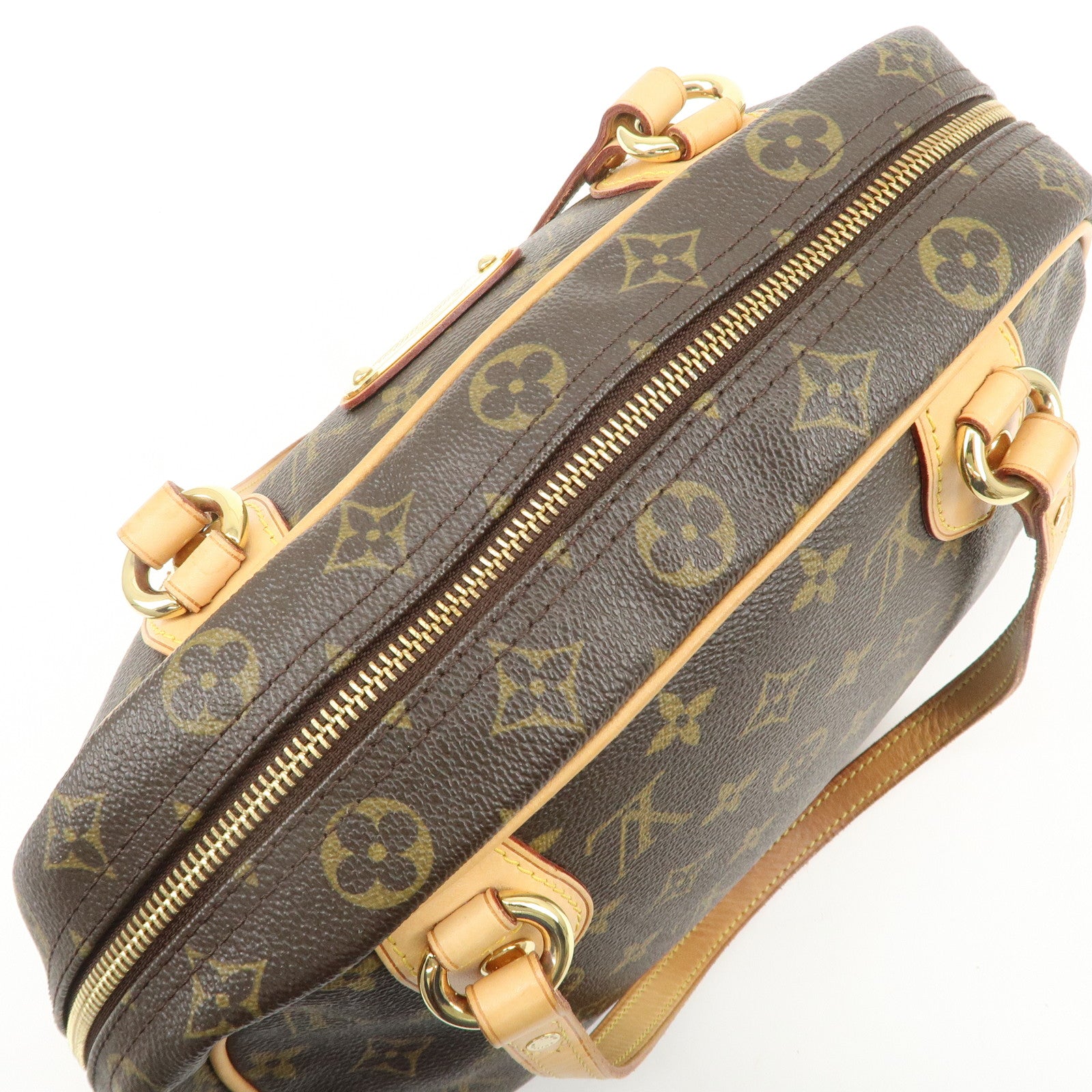 Louis Vuitton Monogram Montorgueil PM Hand Bag Brown M95565 Used