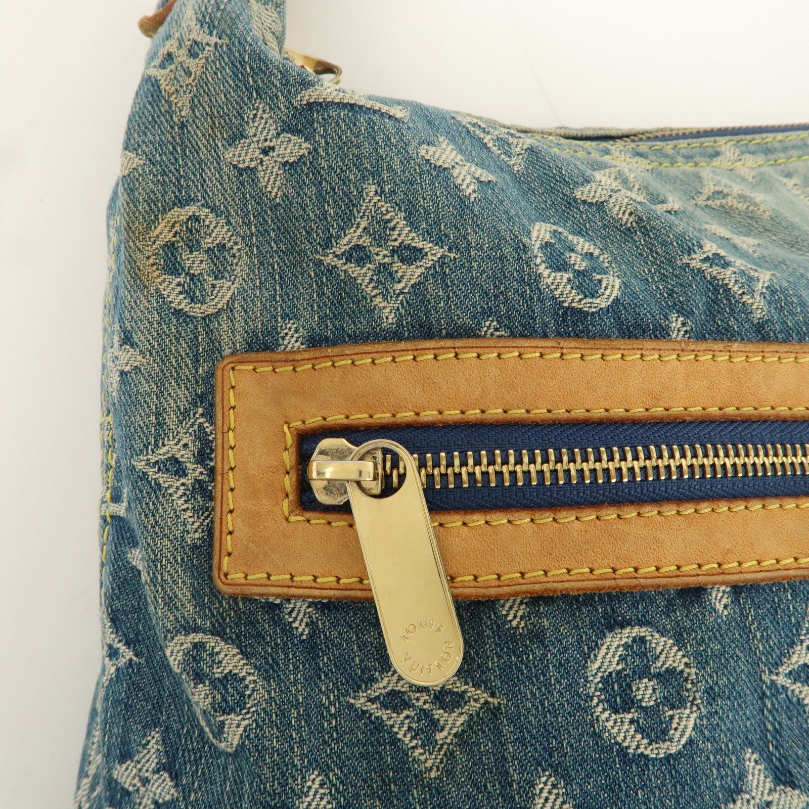 Louis Vuitton Monogram Denim Baggy GM Shoulder Bag M95048