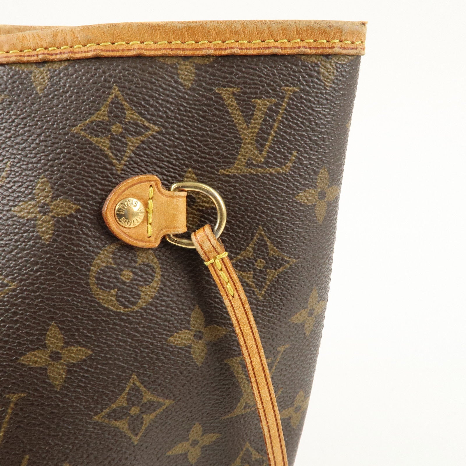 Louis Vuitton Monogram Neverfull MM Tote Bag Brown M40156