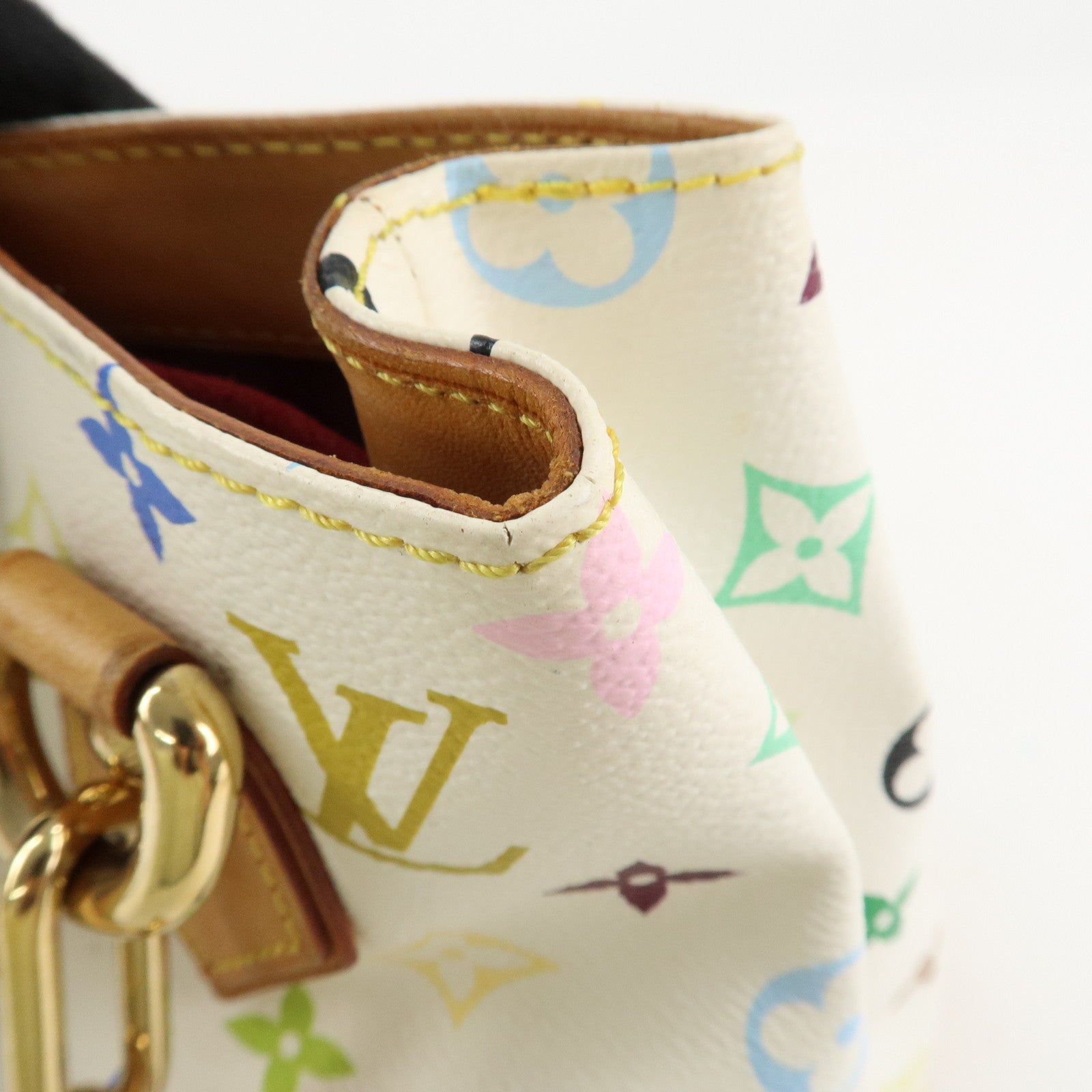 Louis Vuitton Monogram Multicolor Audra Hand Bag Blanc M40047