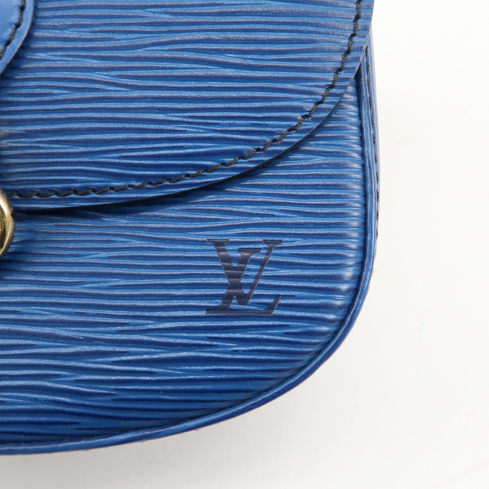 Louis Vuitton Epi Mini Saint Cloud Shoulder Bag Blue M52215 Used