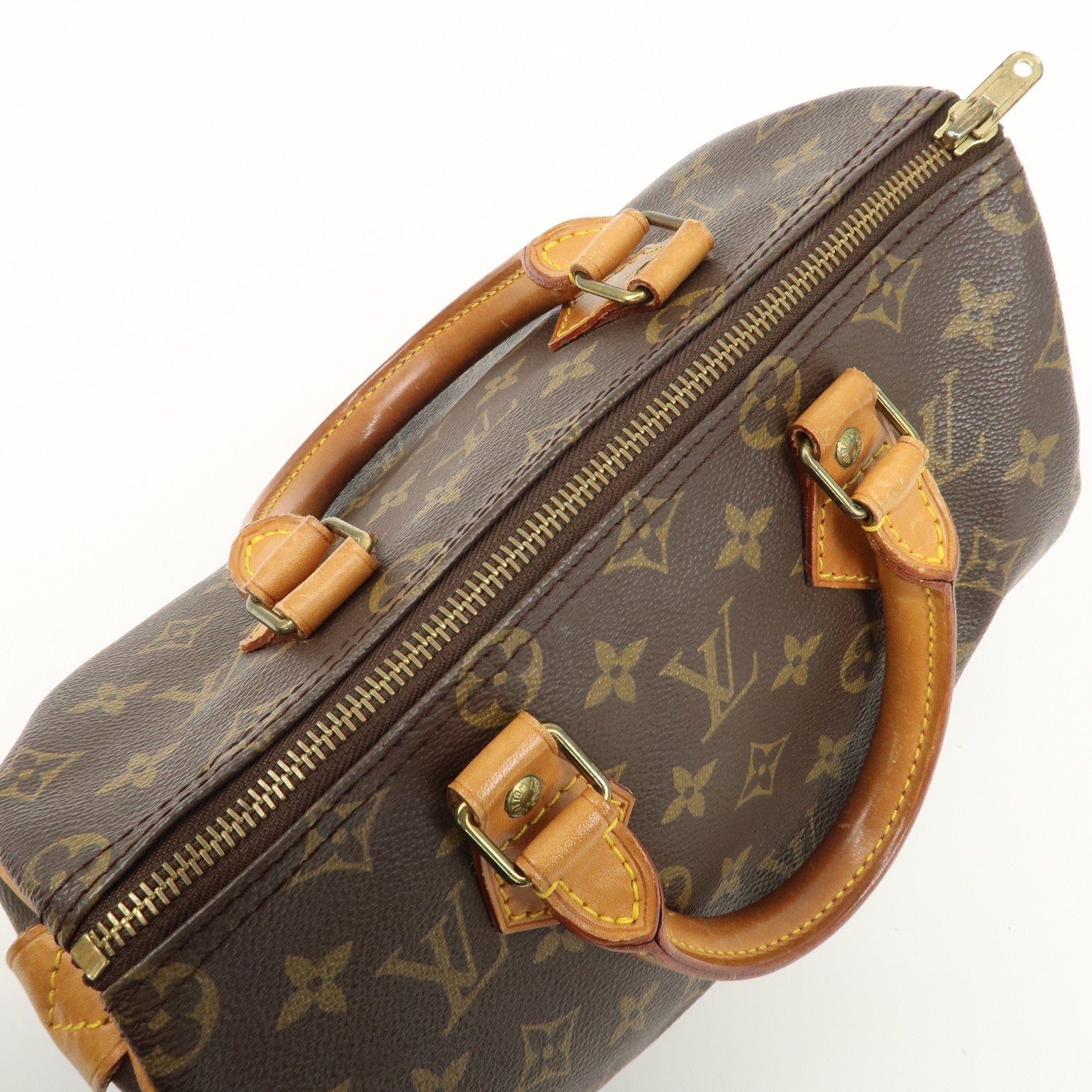 Louis Vuitton Monogram Speedy 25 Hand Bag Boston Bag M41528