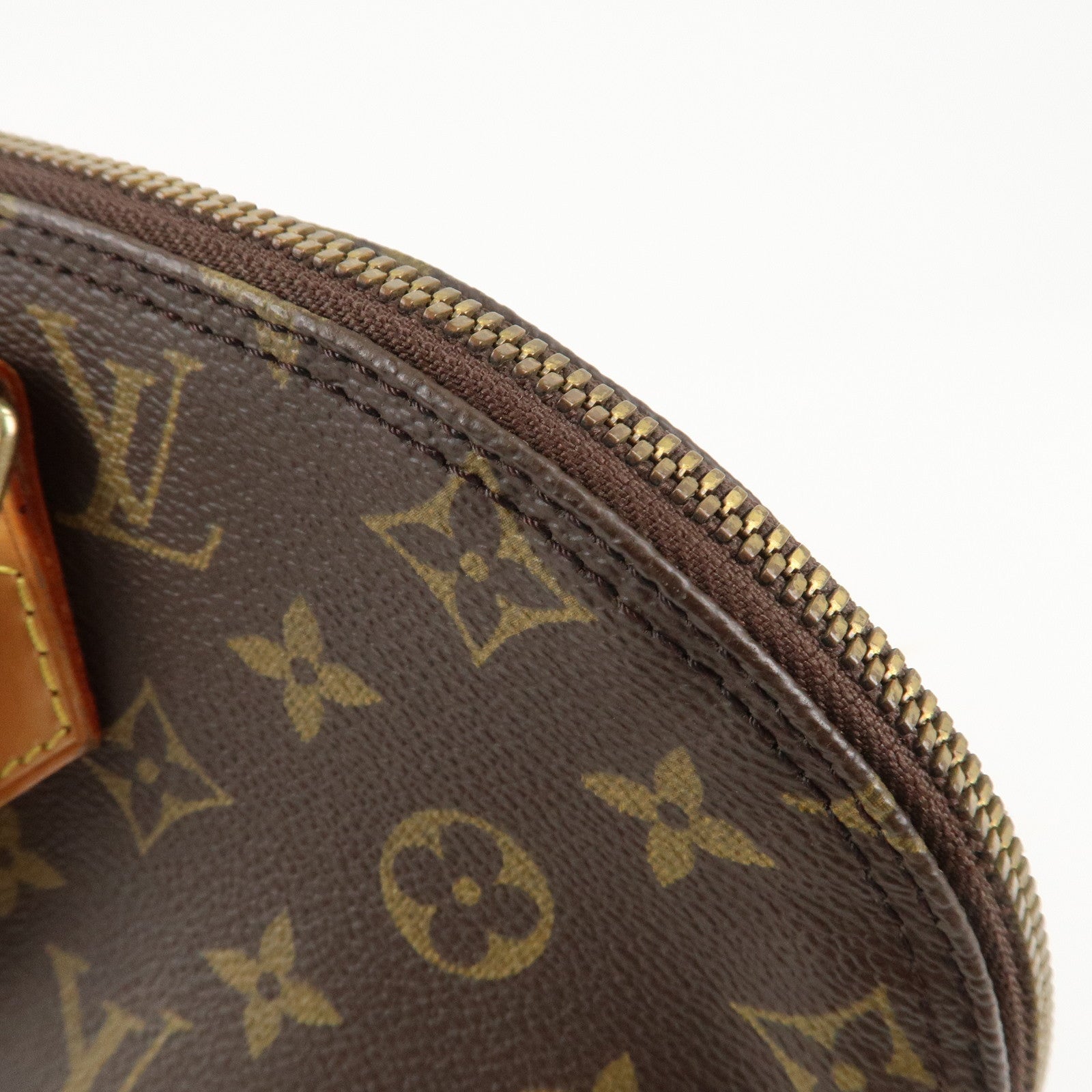 Louis Vuitton Monogram Alma Hand Bag Brown M51130 Used