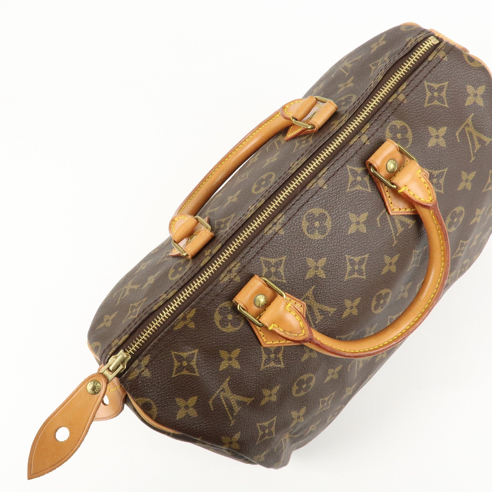 Louis Vuitton Monogram Speedy 30 Hand Bag Boston Bag M41526 Used