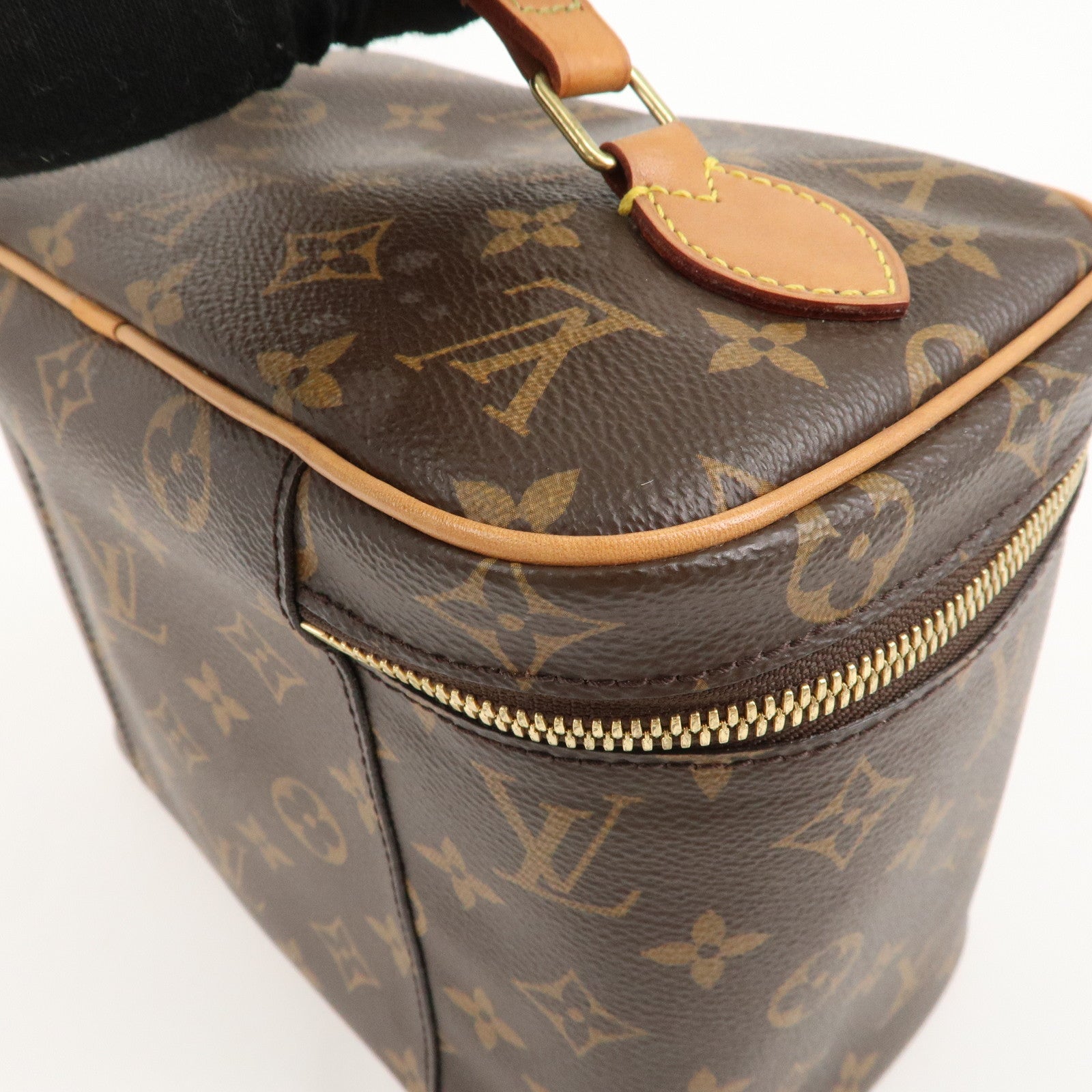 Louis Vuitton Monogram Nice BB Vanity Bag Brown M42265