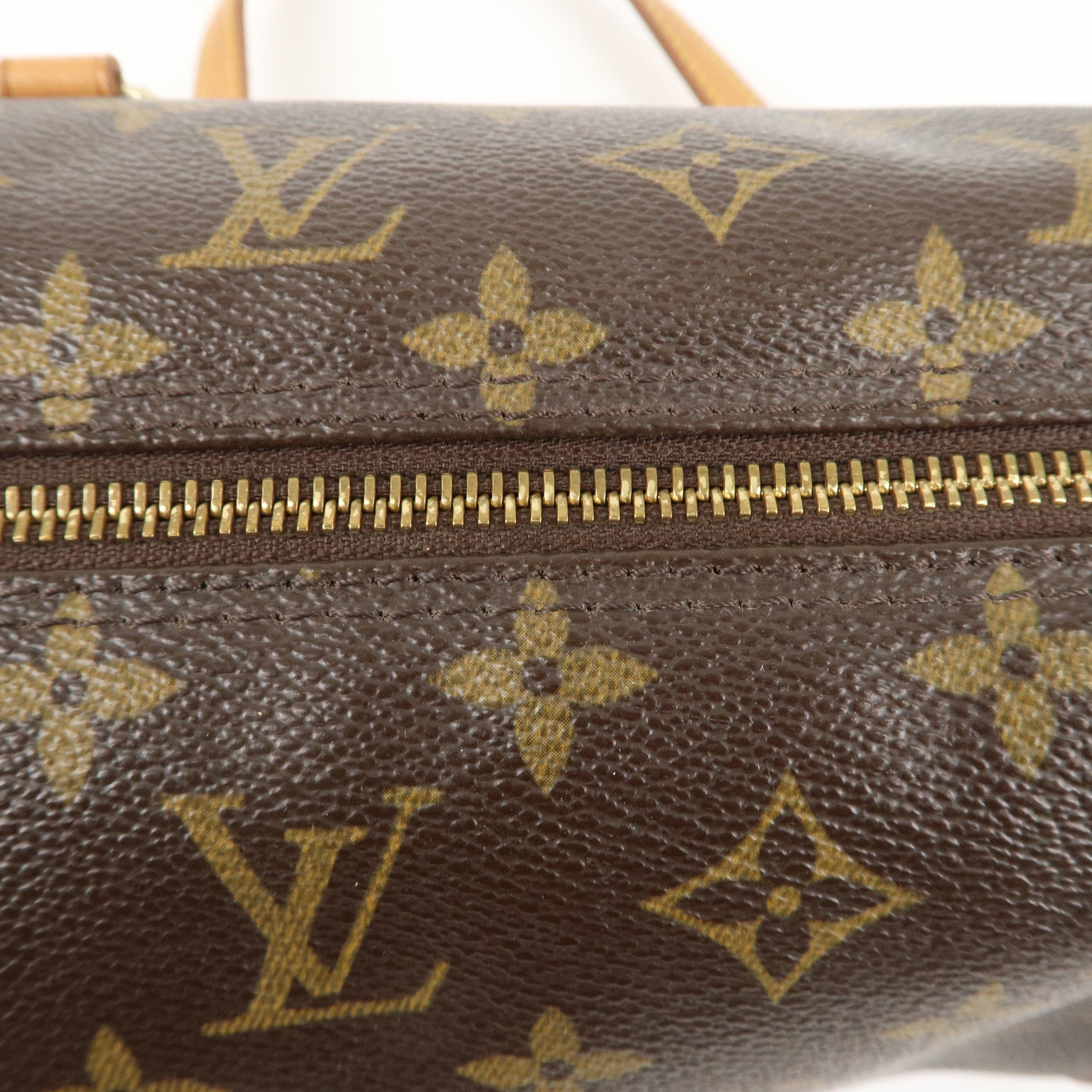 Louis Vuitton Monogram Papillon 30 Hand Bag Brown M51385