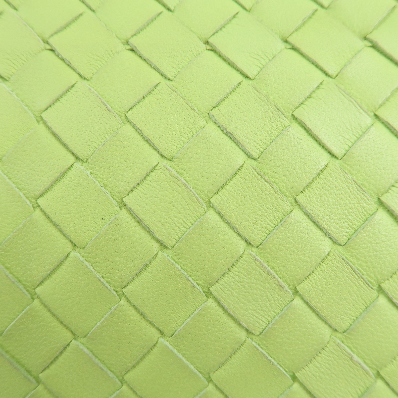 BOTTEGA VENETA Intrecciato Leather Shoulder Bag Light Green