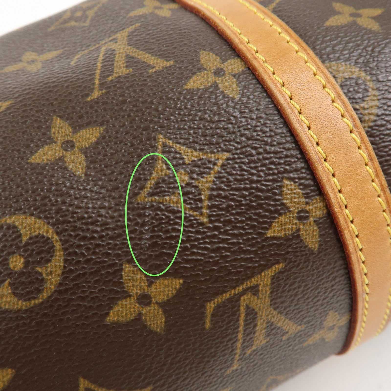 Louis Vuitton Monogram Papillon 30 Hand Bag Brown M51385 Used