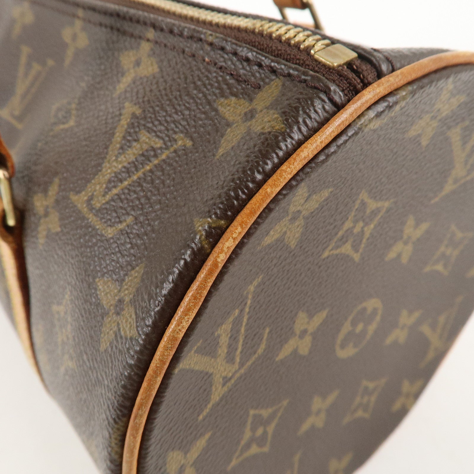 Louis Vuitton Monogram Papillon 30 Hand Bag Brown M51385