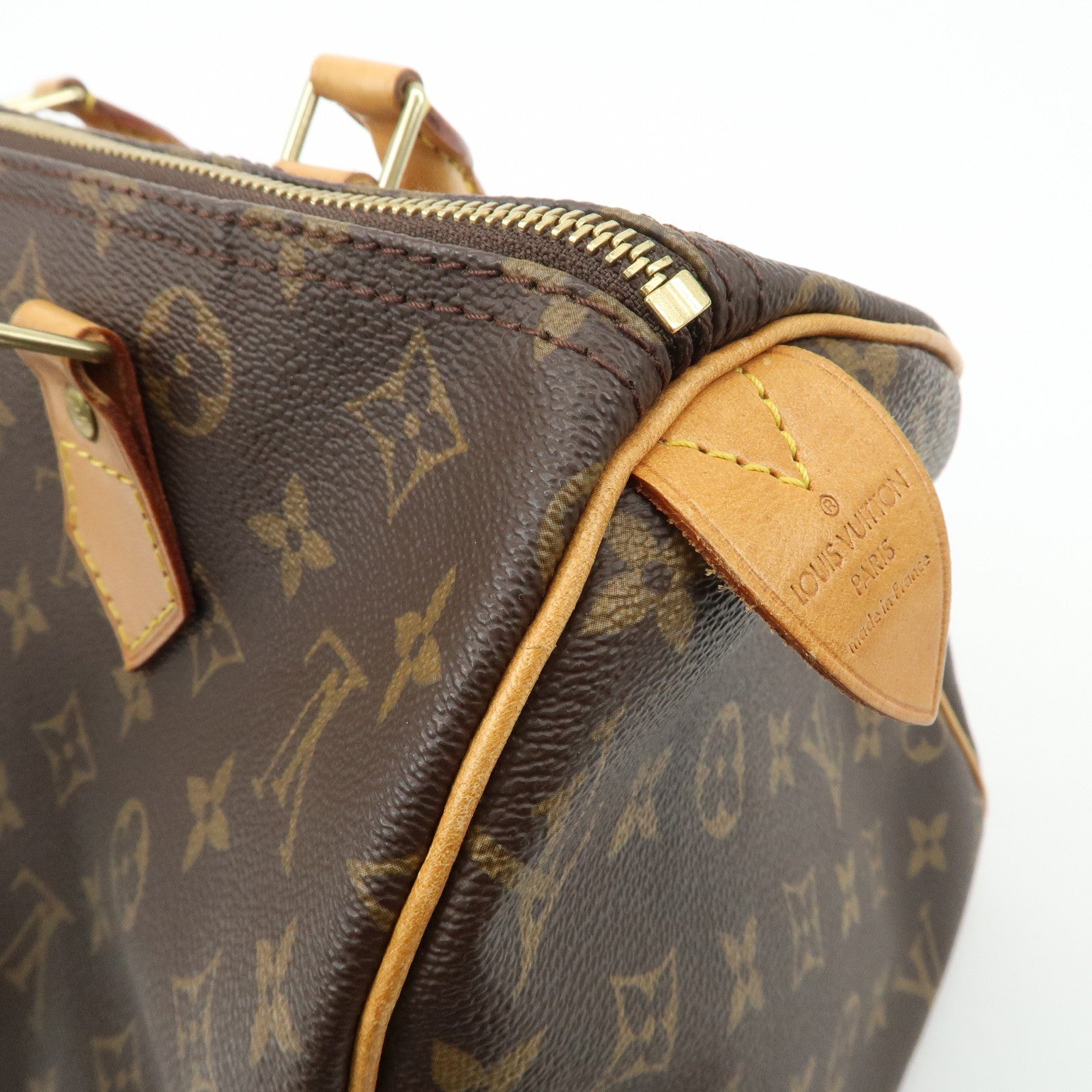 Louis Vuitton Monogram Speedy 30 Hand Bag Boston Bag M41526 Used