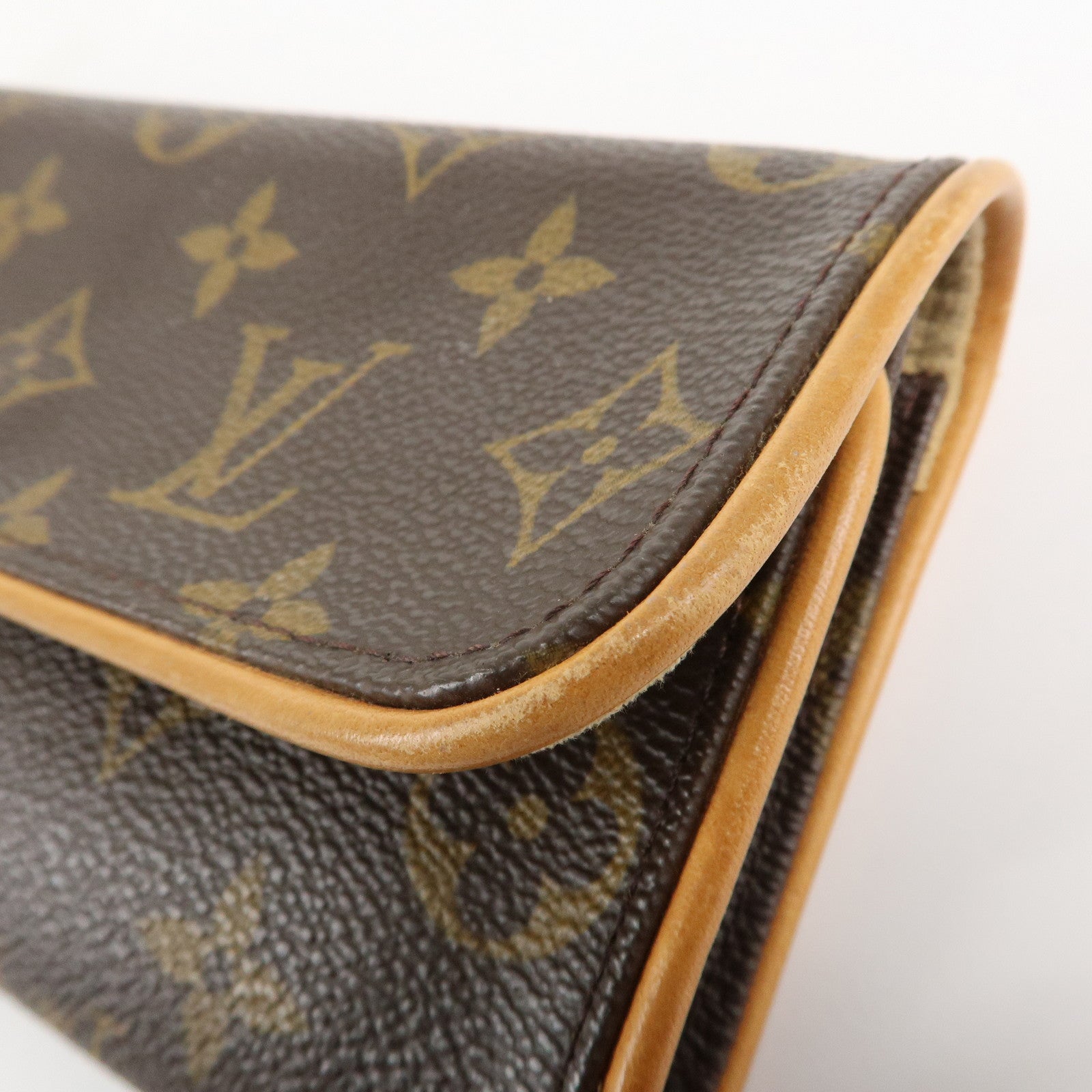 Louis Vuitton Monogram Pochette Twin PM 2Way Bag Brown M51854