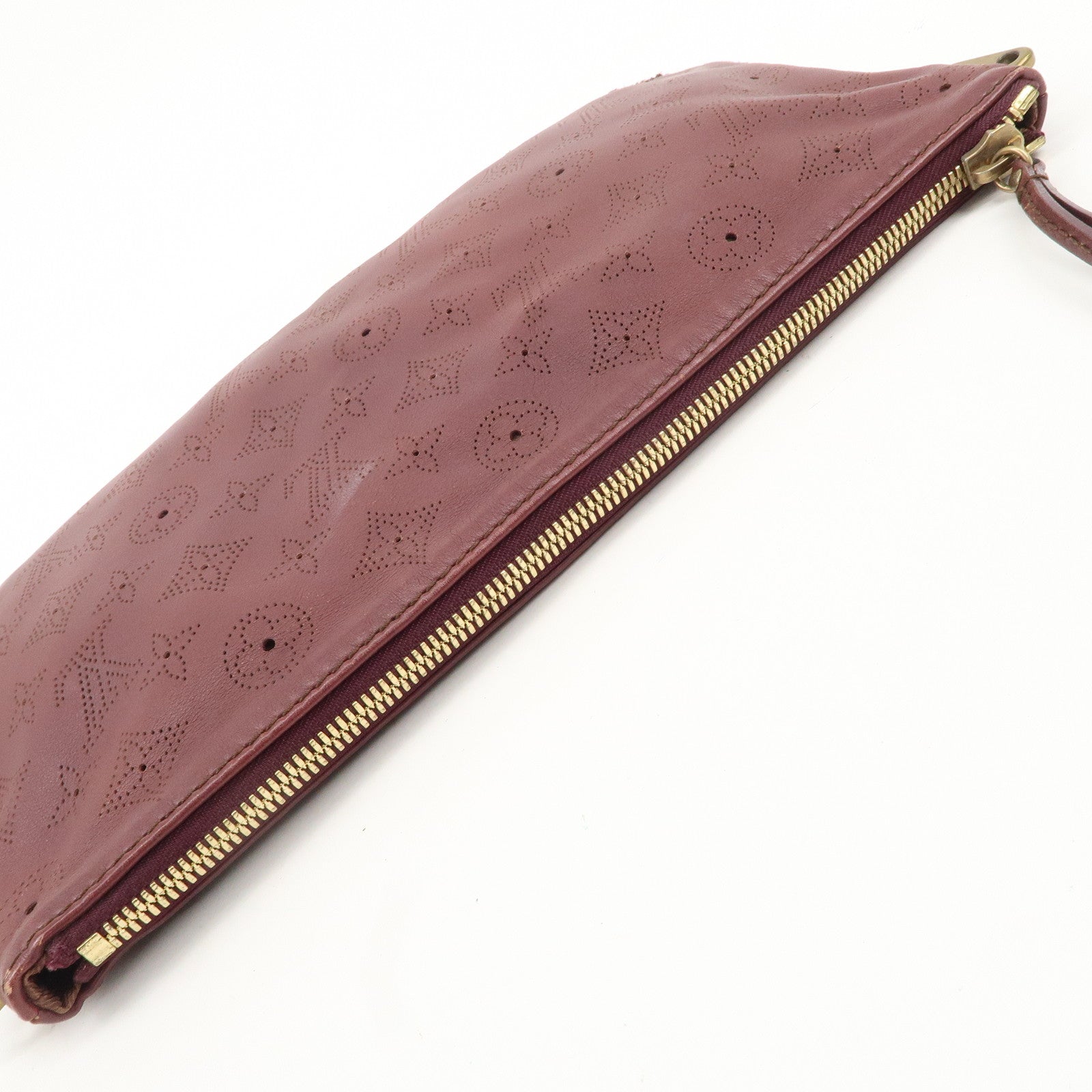 Louis Vuitton Monogram Onata Cuir Pochette Onata Aubergine M40003 Used