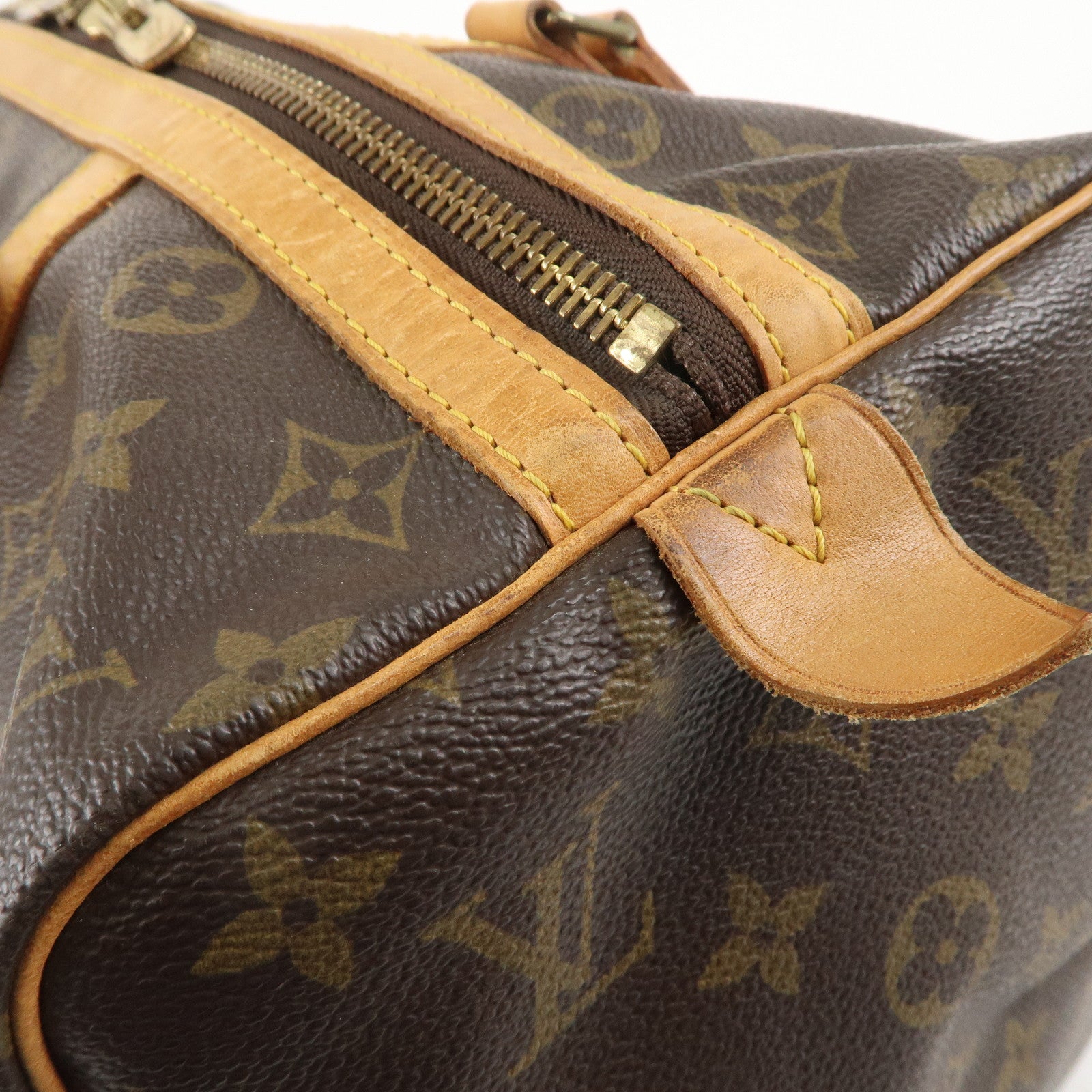 Louis Vuitton Monogram Sac Souple 35 Boston Bag Brown M41626