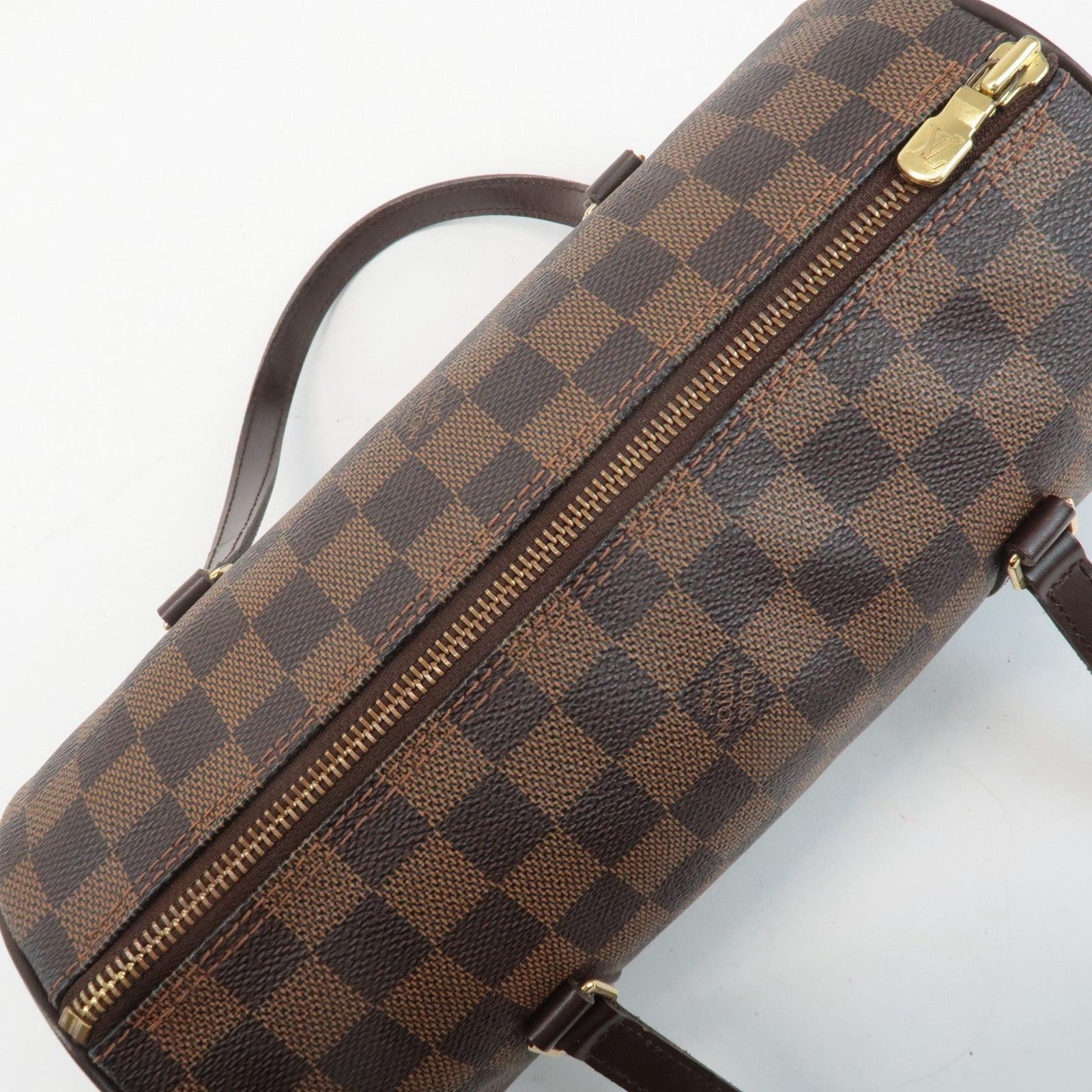 Louis Vuitton Damier Ebene Papillon 26 Hand Bag Brown N51304 Used