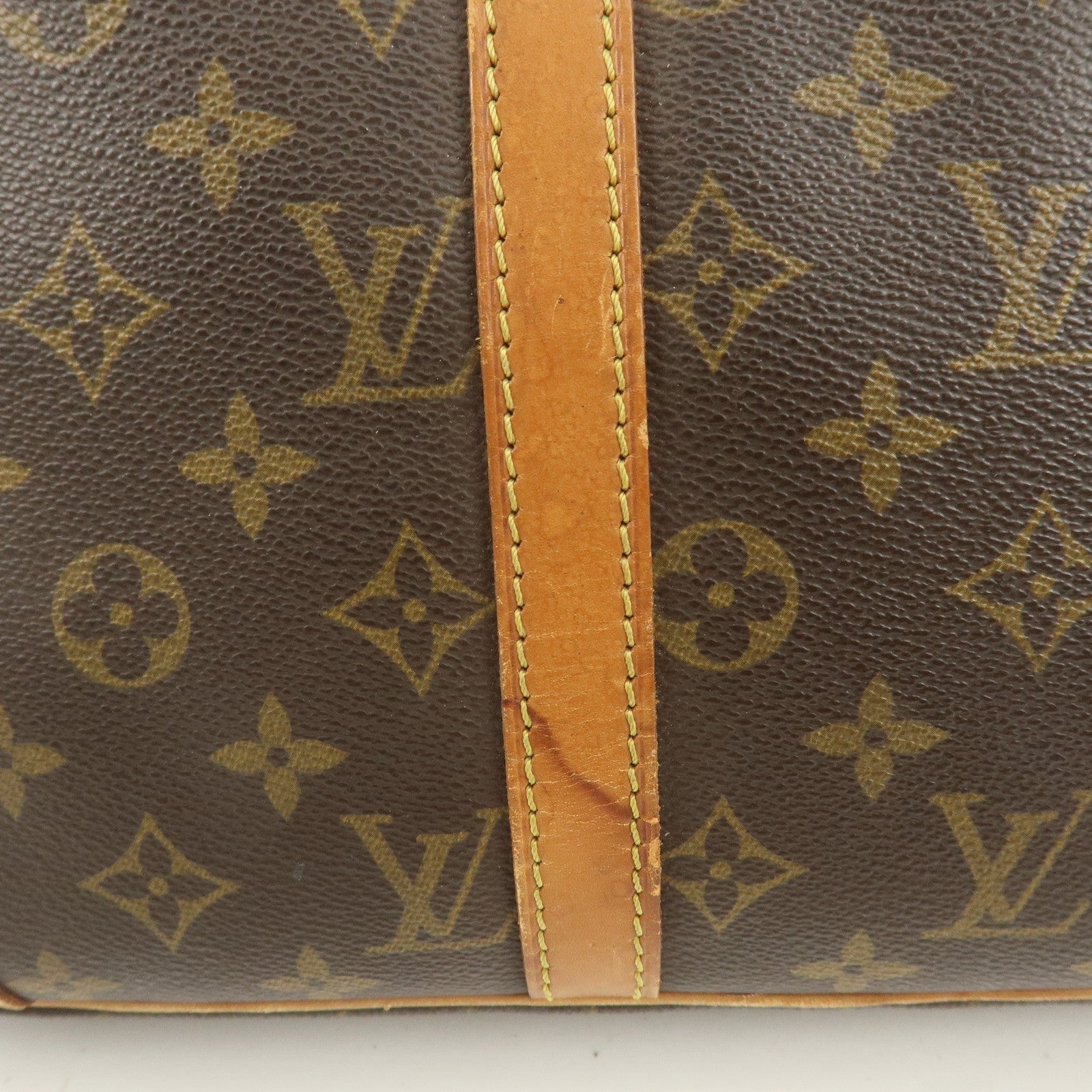 Louis Vuitton Monogram Porte Documents Voyage Bag Brown M53361