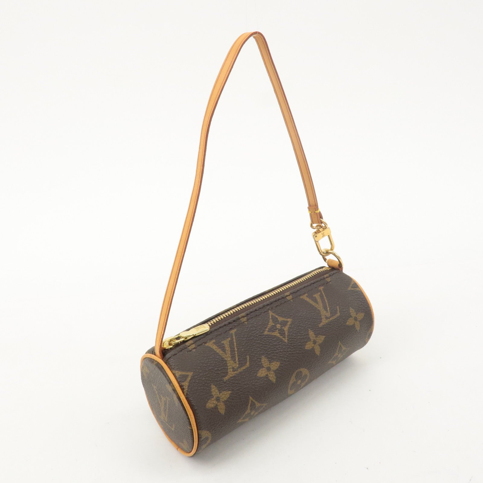 Louis Vuitton Monogram Papillon 30 Hand Bag 
Pouch Brown M51385