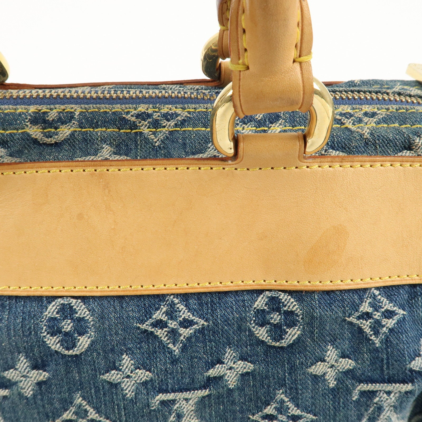 Louis Vuitton Monogram Denim Neo Speedy Boston Bag Blue M95019