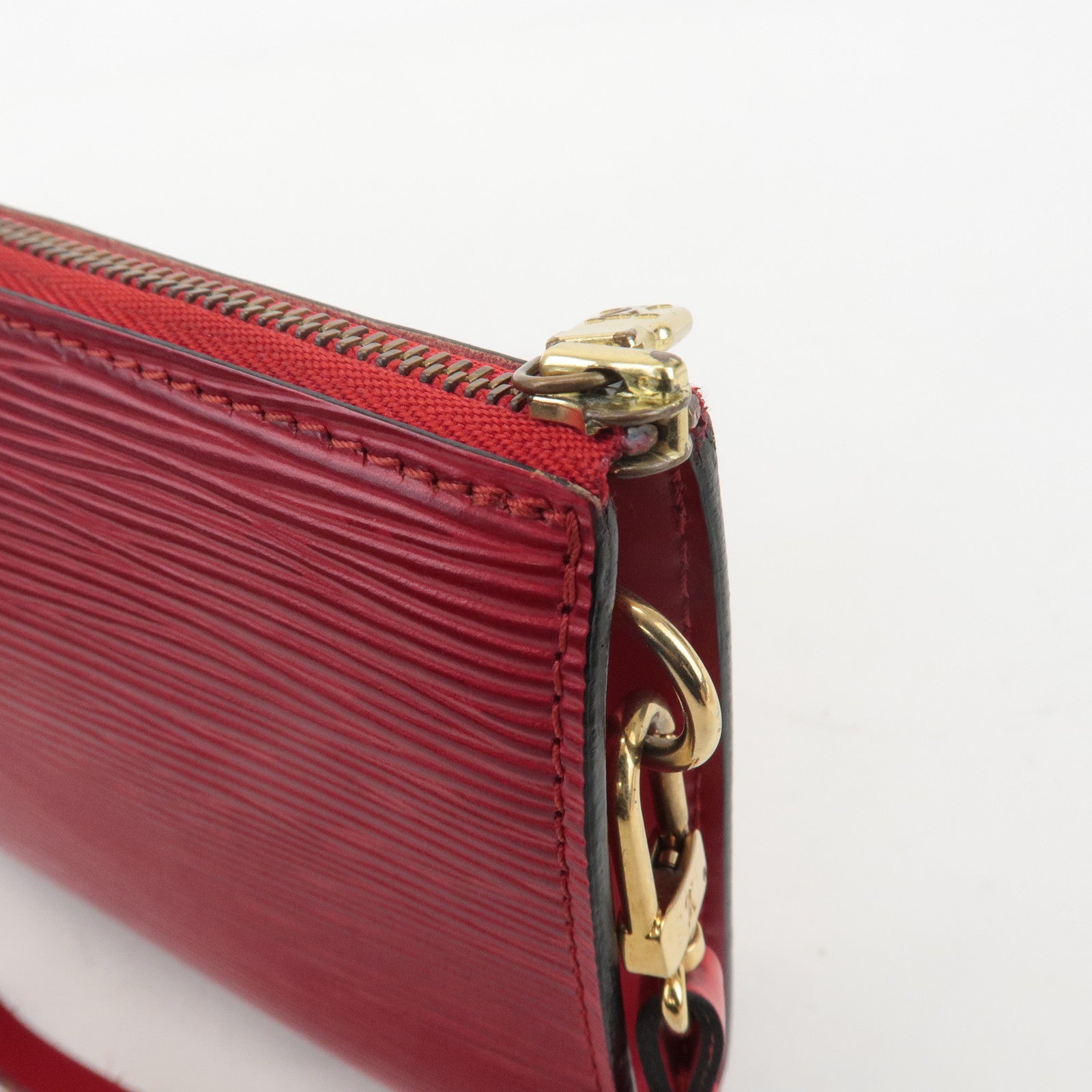 Louis Vuitton Epi Pochette Accessoires Pouch Castilian Red M52947 Used