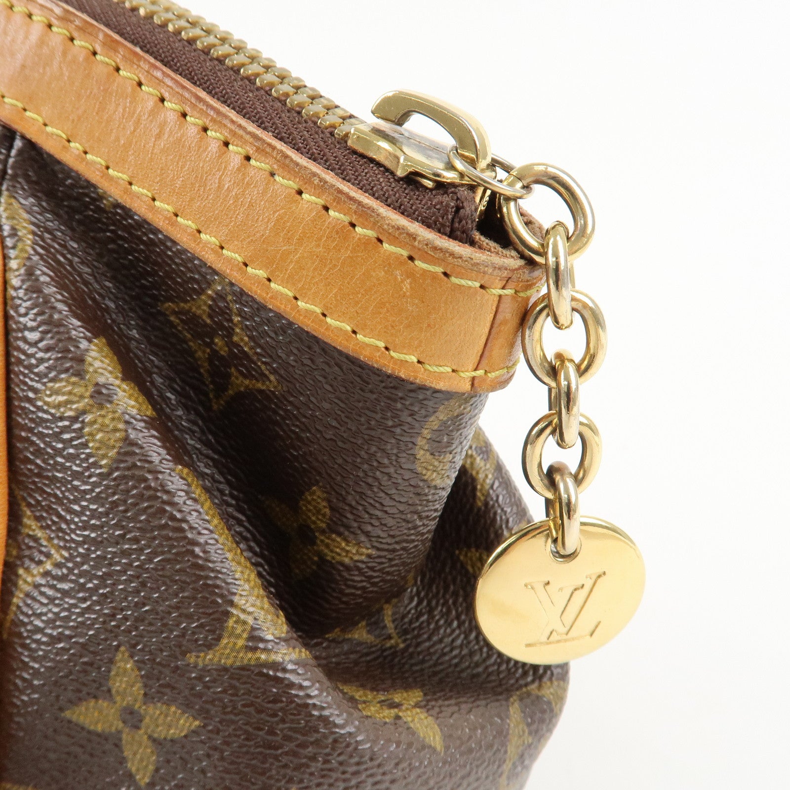 Louis Vuitton Monogram Tivoli PM Hand Bag Brown M40143 Used