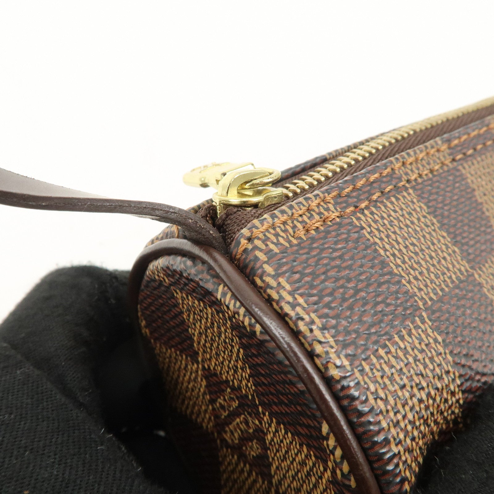 Louis Vuitton Damier Mini Pouch for Papillon Bag Brown Used