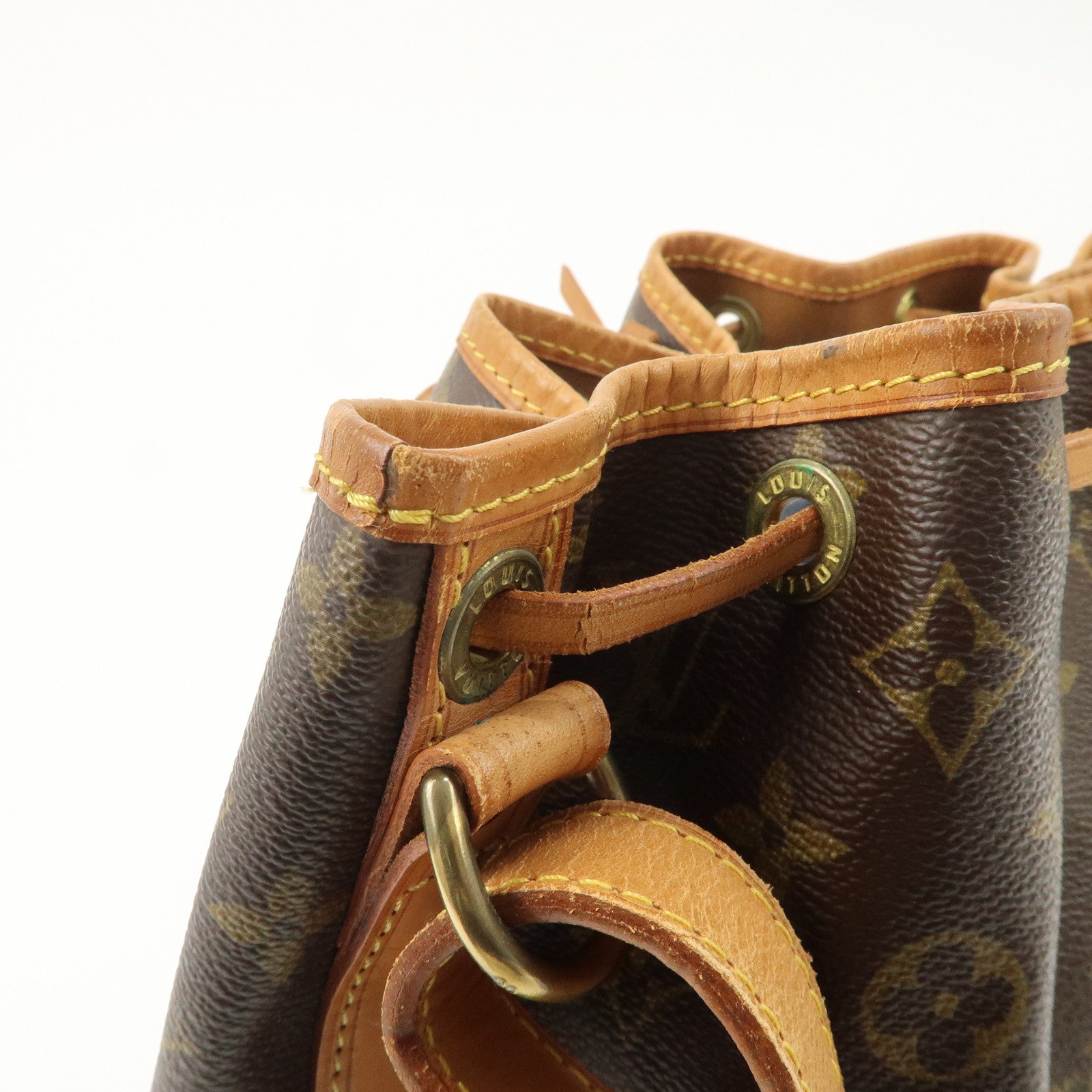 Louis Vuitton Monogram Petit Noe Shoulder Bag Brown M42226