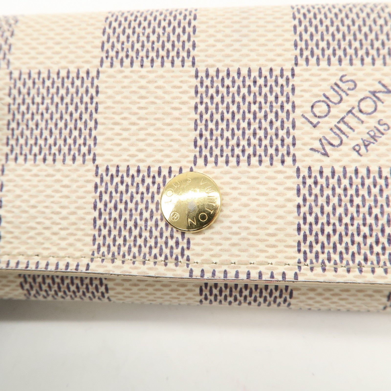 Louis Vuitton Damier Azur Multicle 4 Key Case N60386