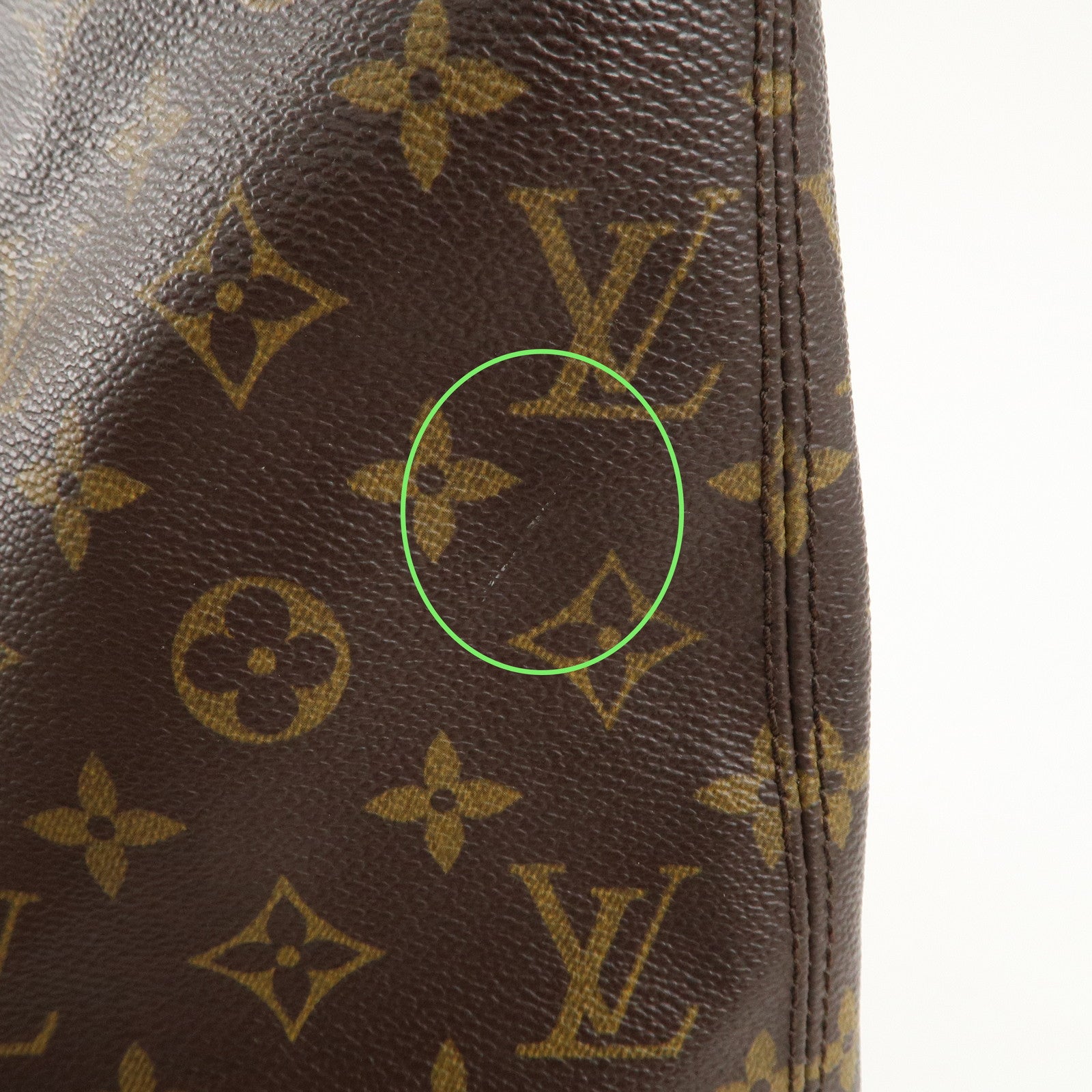 Louis Vuitton Monogram Cabas Mezzo Tote Bag Brown M51151