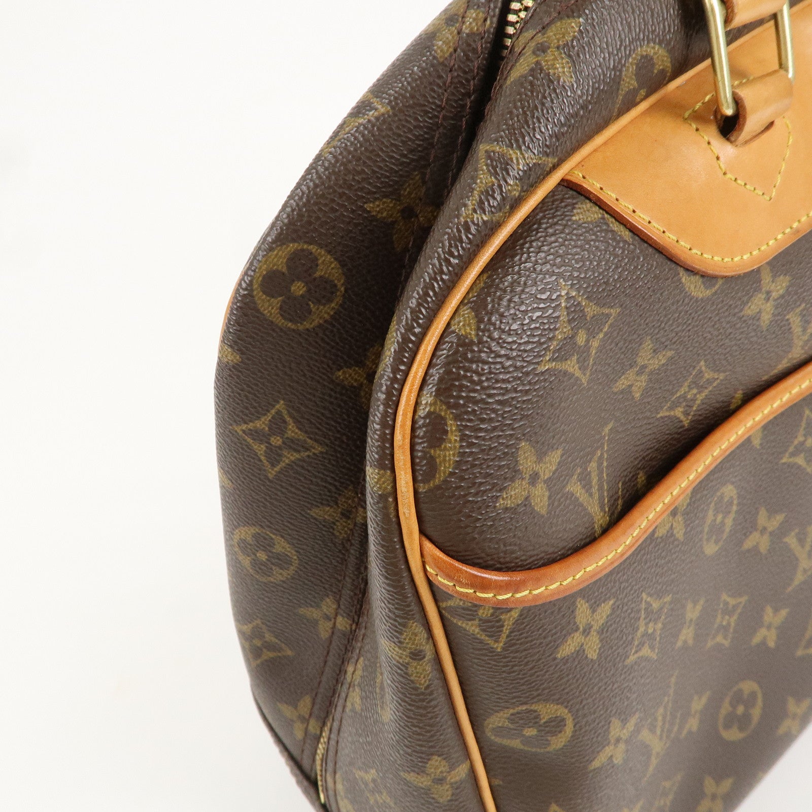 Louis Vuitton Monogram Deauville Hand Bag Brown M47270