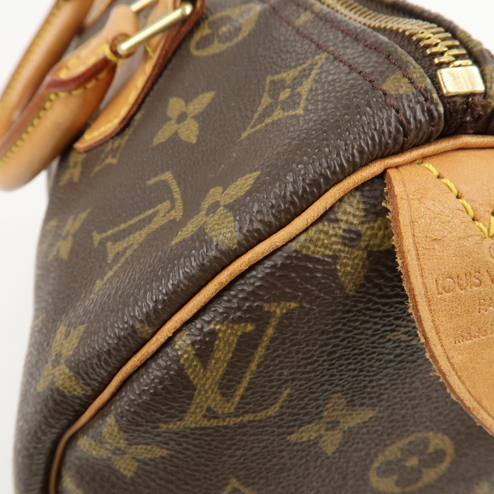 Louis Vuitton Monogram Speedy 30 Hand Bag Boston Bag M41526 Used