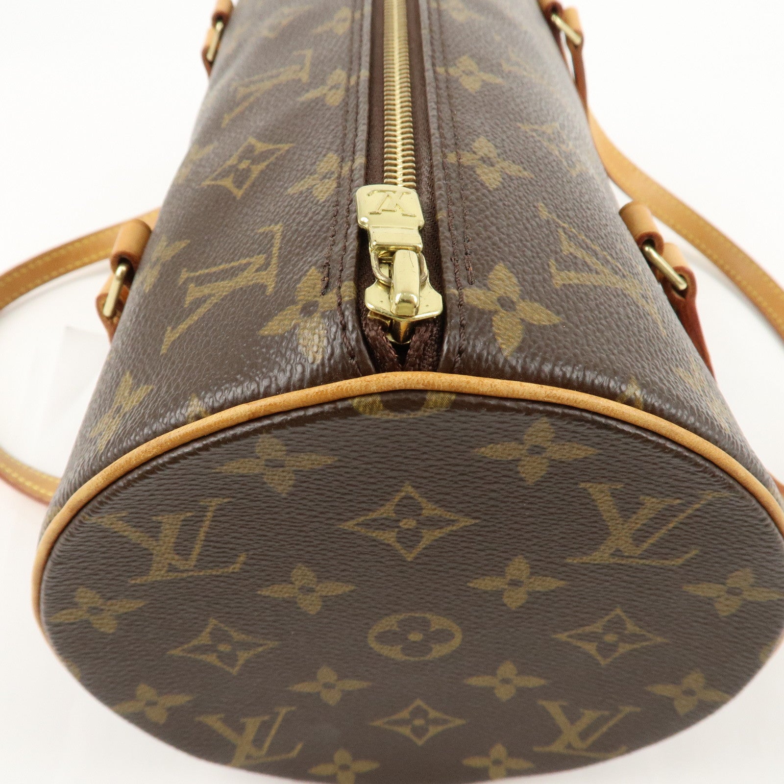 Louis Vuitton Monogram Papillon 30 Hand Bag Brown M51385 Used