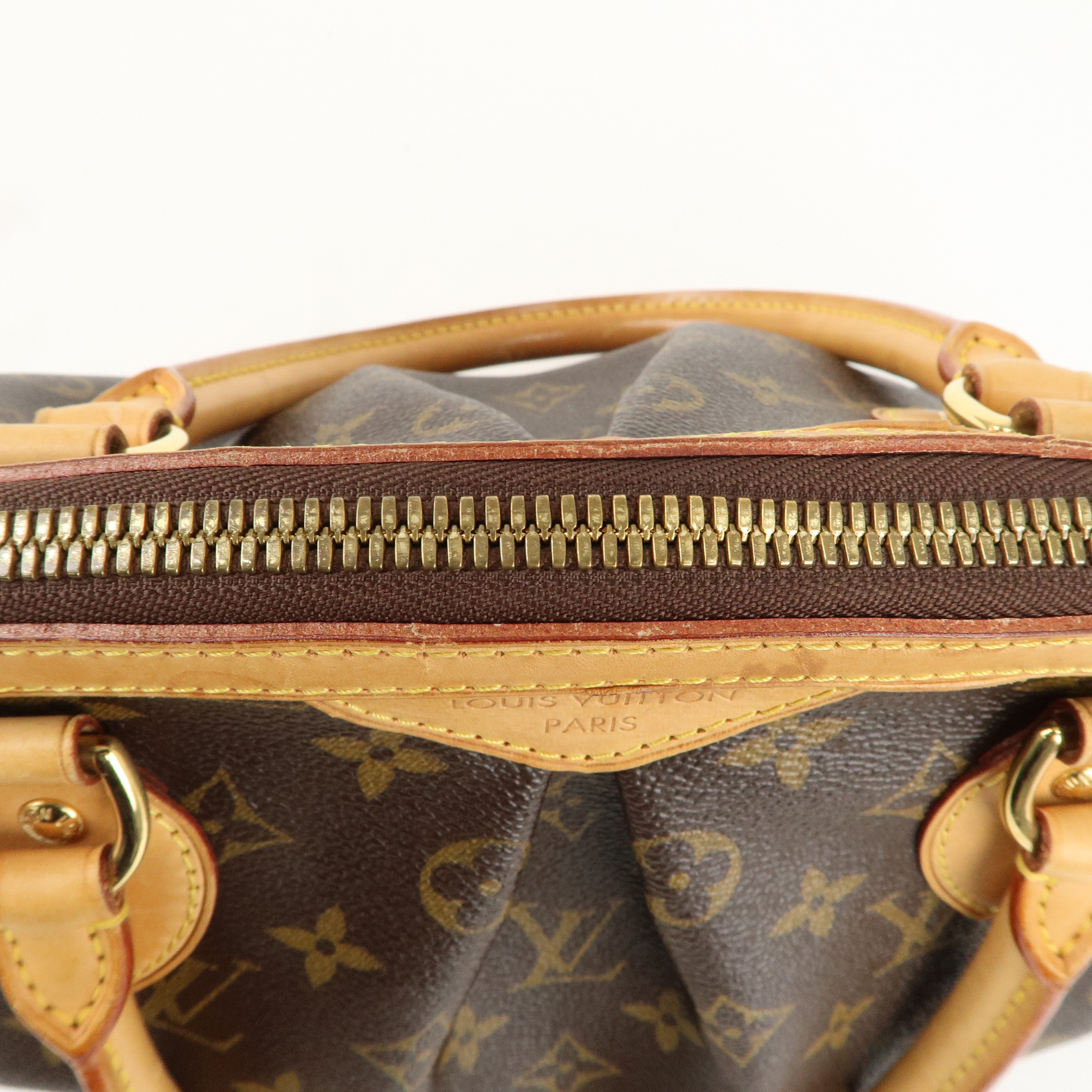 Louis Vuitton Monogram Tivoli PM Hand Bag Brown M40143