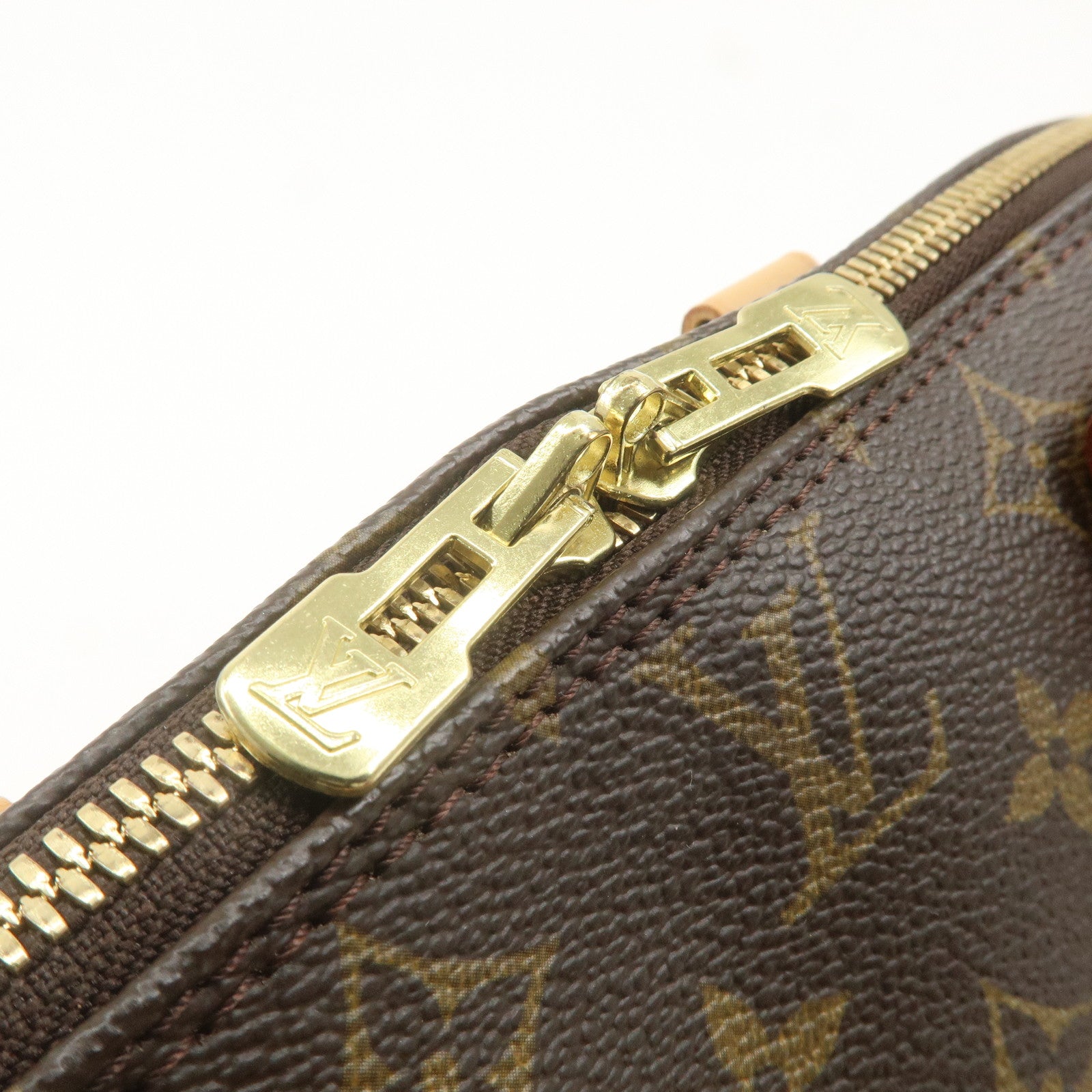 Louis Vuitton Monogram Alma Hand Bag Brown Brown M51130