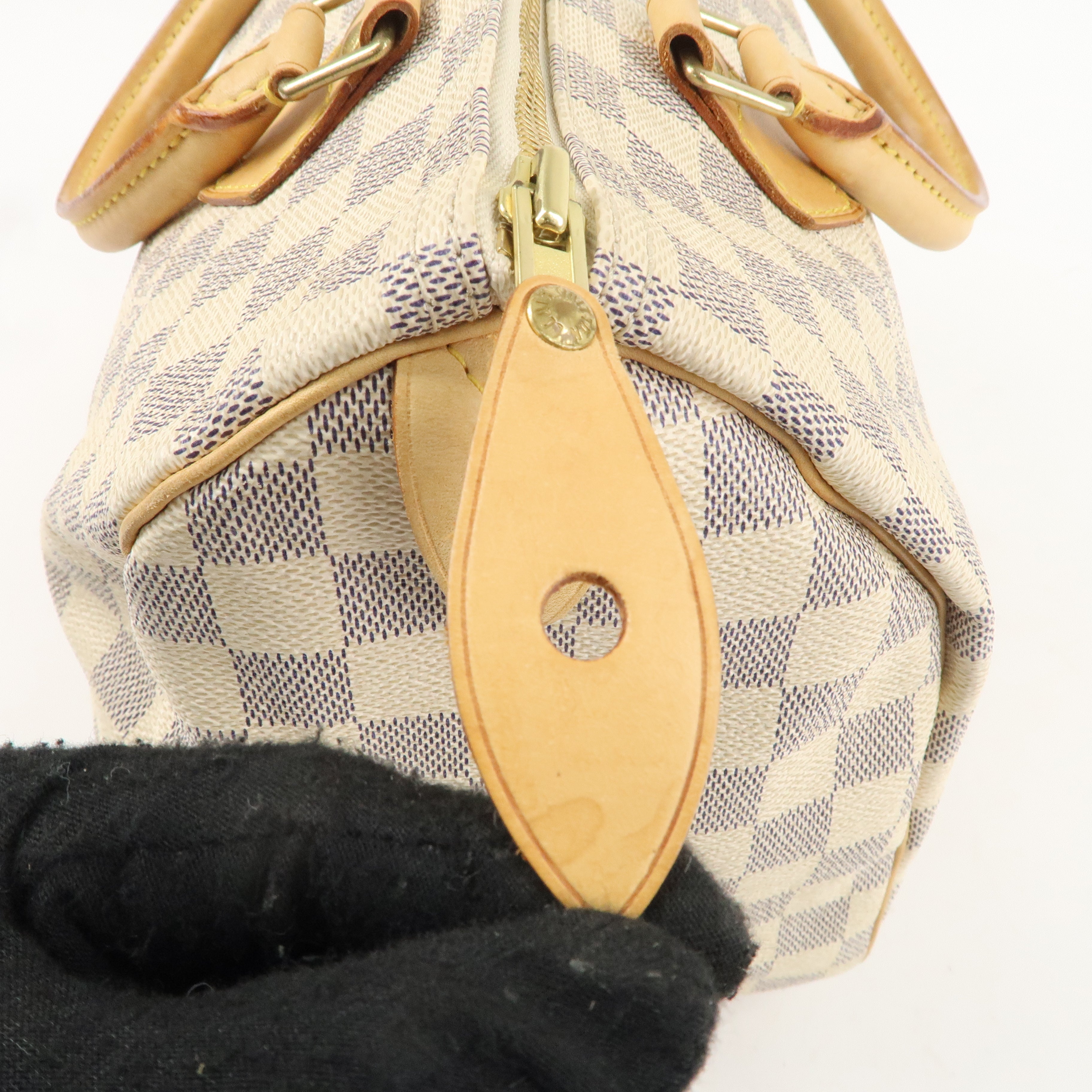 Louis Vuitton Damier Azur Speedy 30 Boston Hand Bag N41533