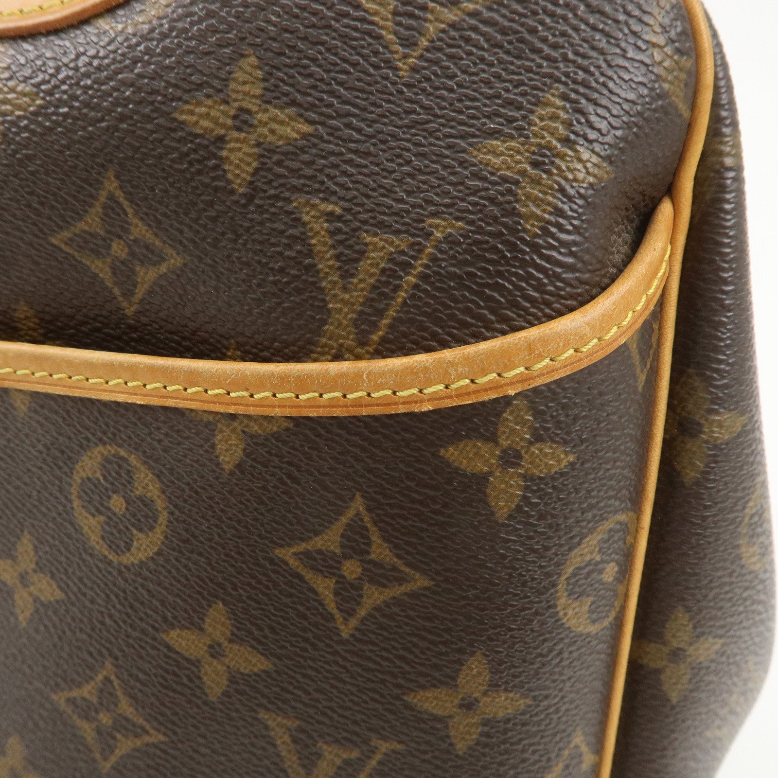 Louis Vuitton Monogram Deauville Hand Bag Brown M47270