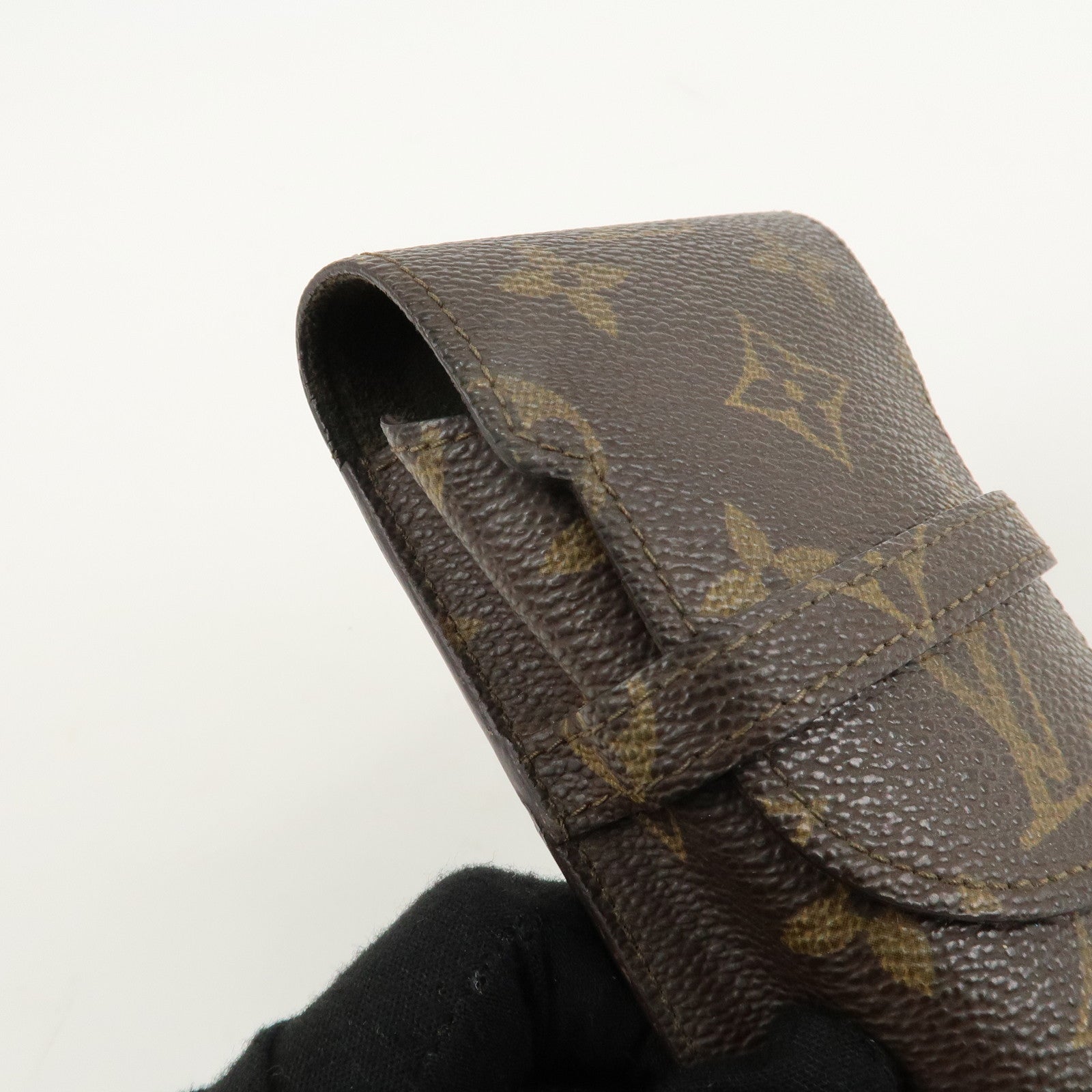 Louis Vuitton Monogram Set of 2 etui a lunettes lava Glasses Case Used