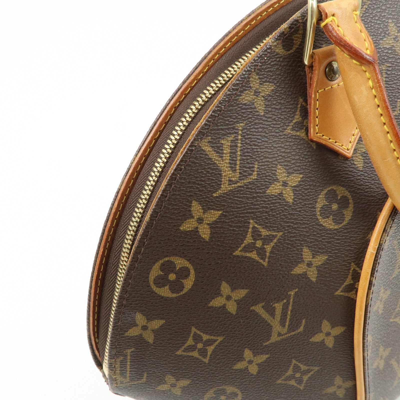 Louis Vuitton Monogram Ellipse MM Hand Bag Brown M51126 Used