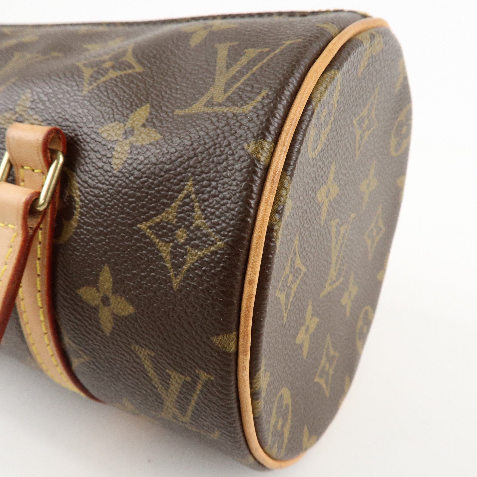 Louis Vuitton Monogram Papillon 26 Hand Bag New Style Brown M51386 Used