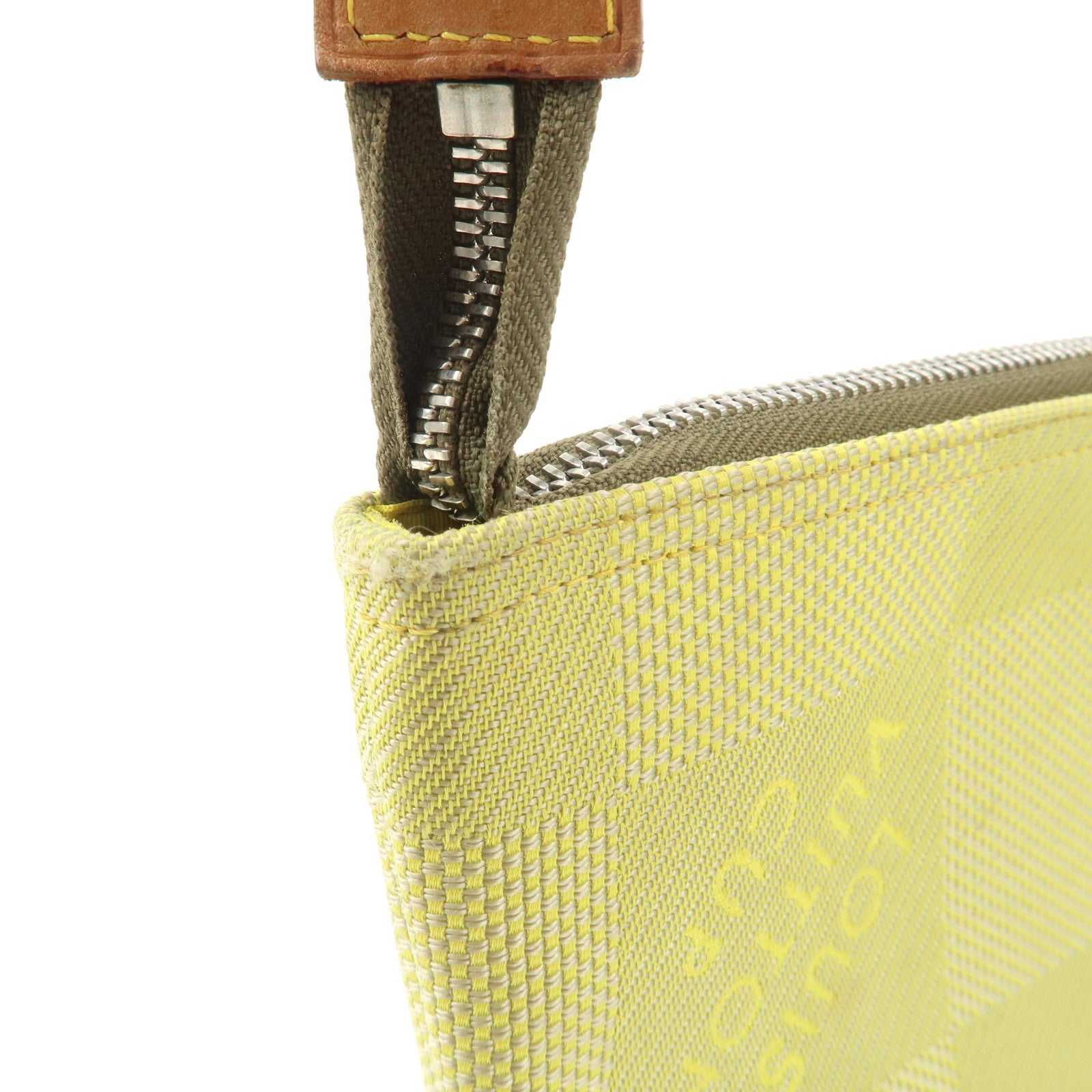 Louis Vuitton Damier Jean Volunteer Pouch Lime Yellow Used