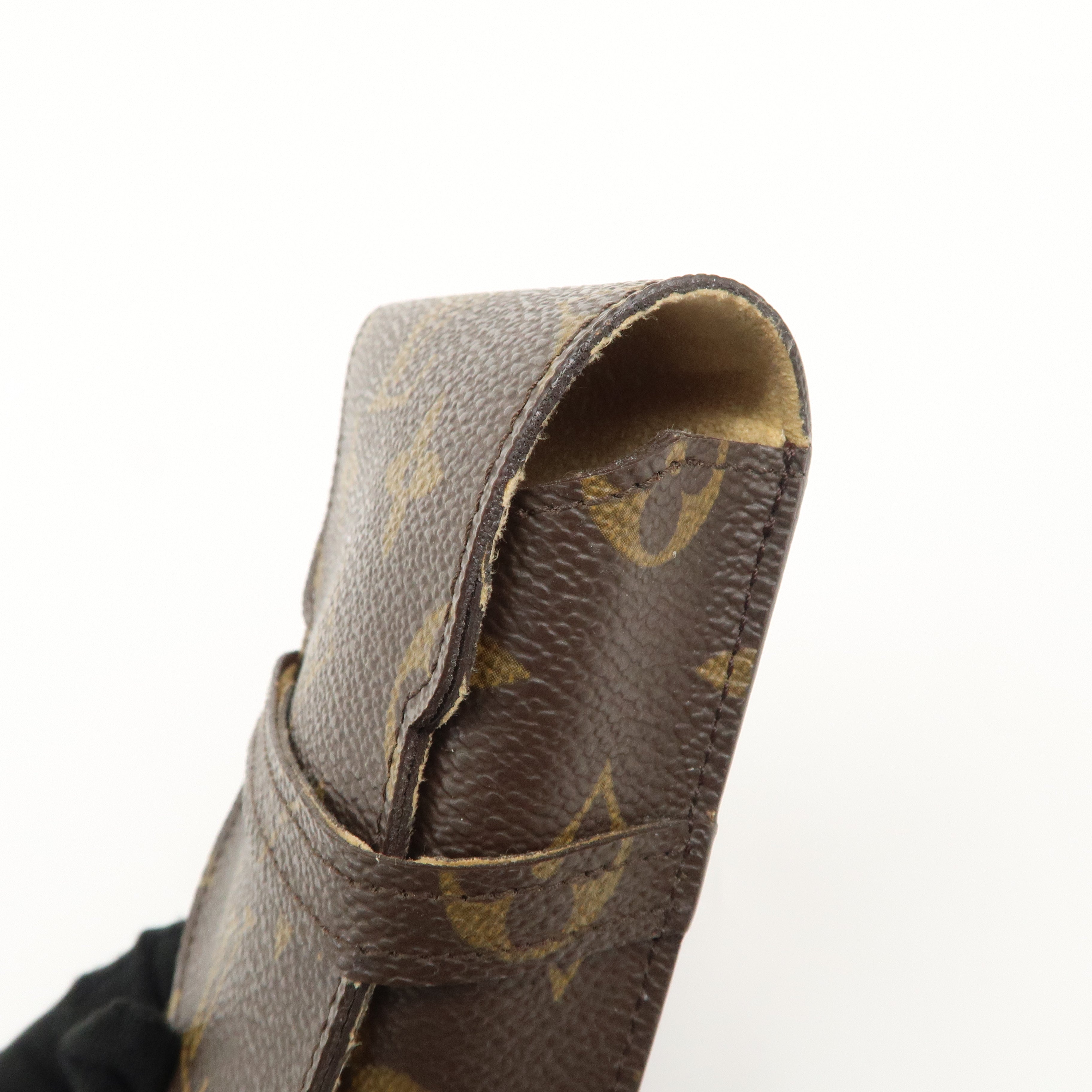 Louis Vuitton Monogram Set of 2 etui a lunettes lavel Glasses Case