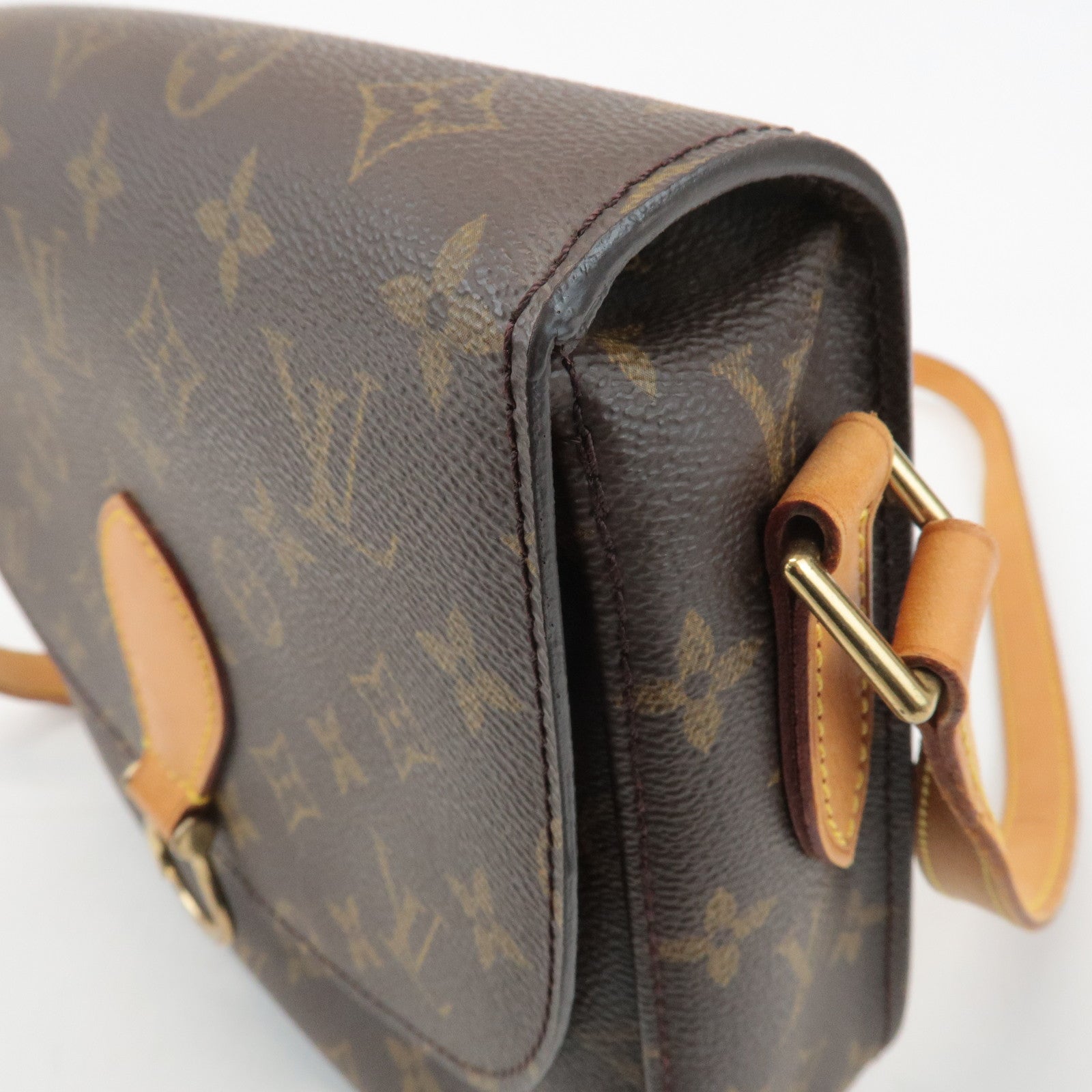 Louis Vuitton Monogram Saint Cloud GM Shoulder Bag Brown M51242 Used