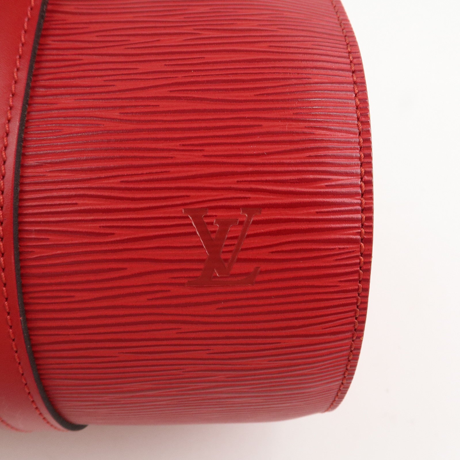 Louis Vuitton Epi Soufflot Hand Bag Castillian Red M52227 Used