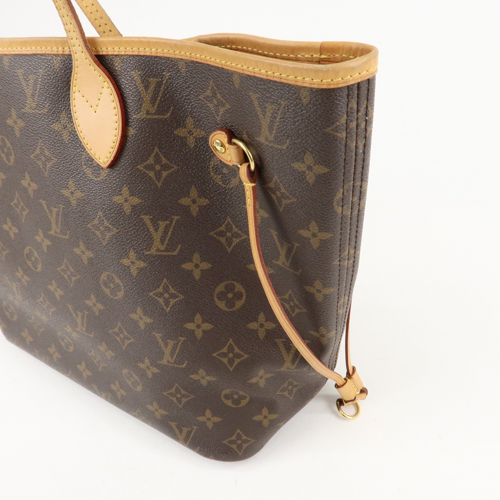 Louis Vuitton Monogram Neverfull MM Tote Bag Brown M40156