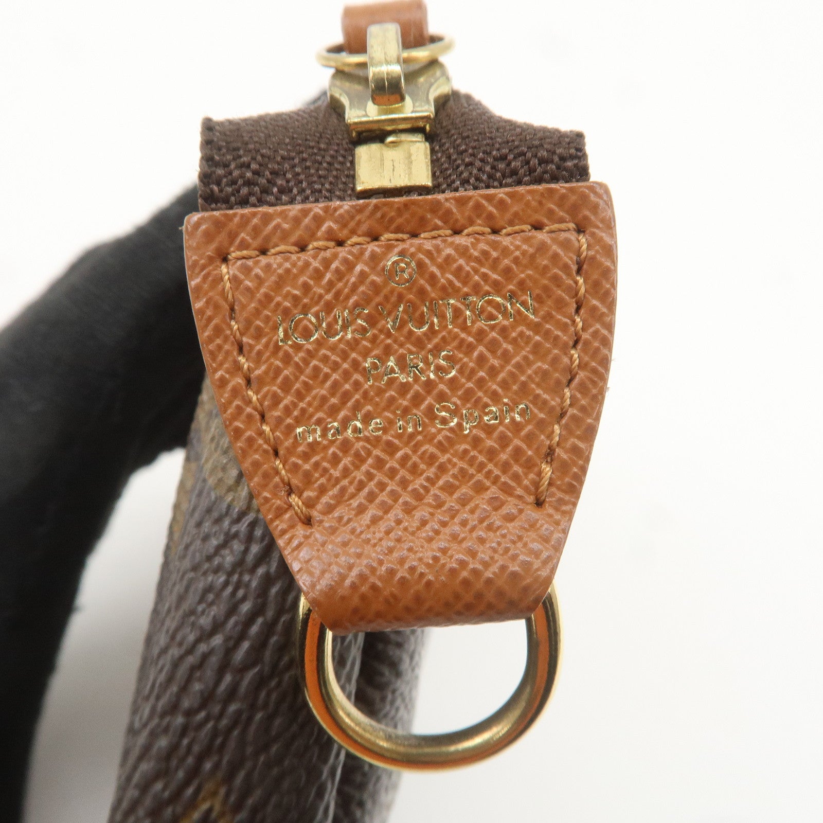 Louis Vuitton Monogram Label Collection Trousse Cles Brown M63800