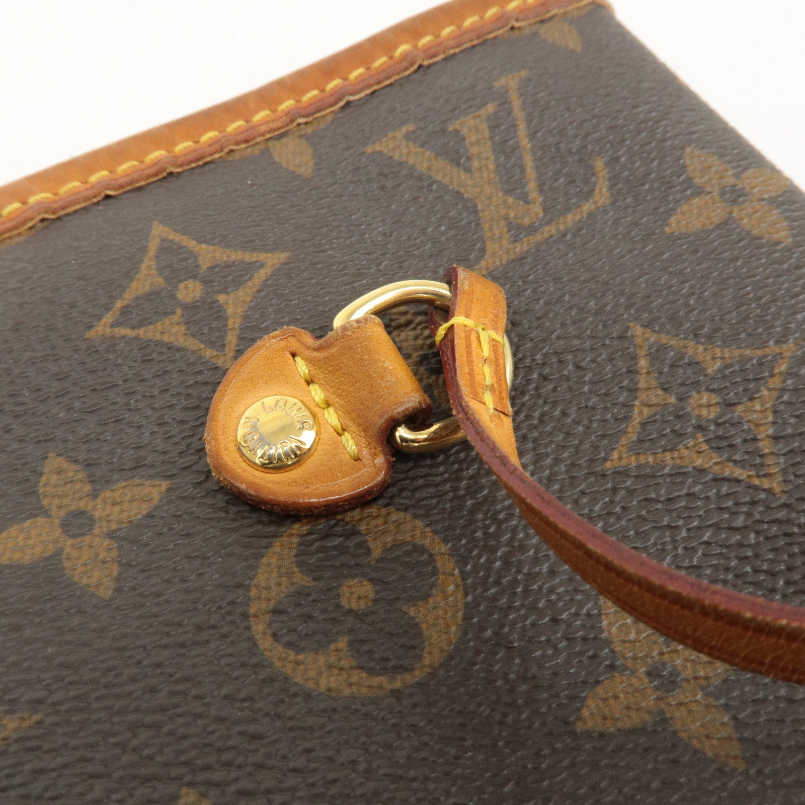 Louis Vuitton Monogram Neverfull MM Tote Bag Brown M40156