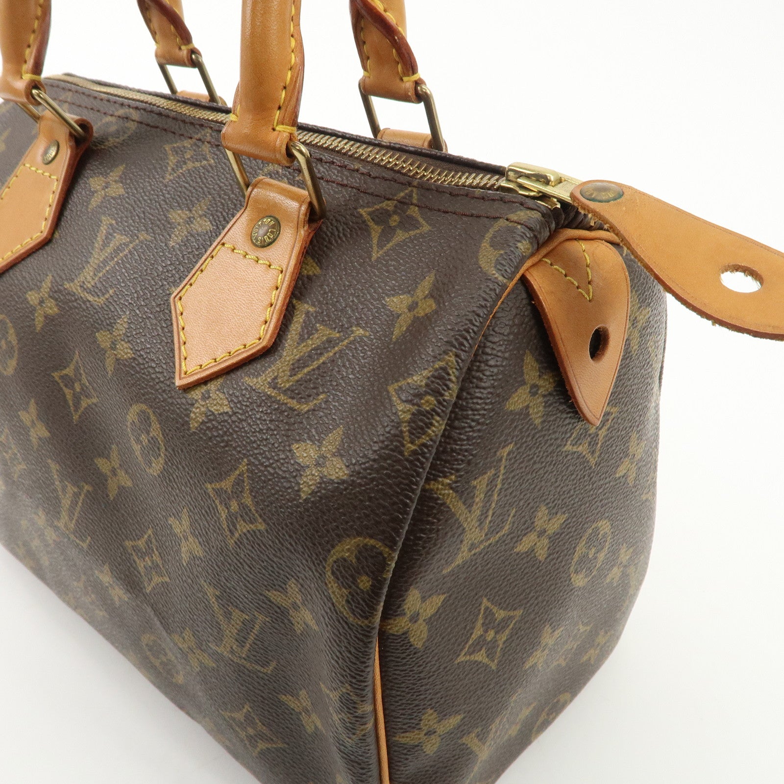 Louis Vuitton Monogram Speedy 25 Hand Bag Boston Bag M41528 Used