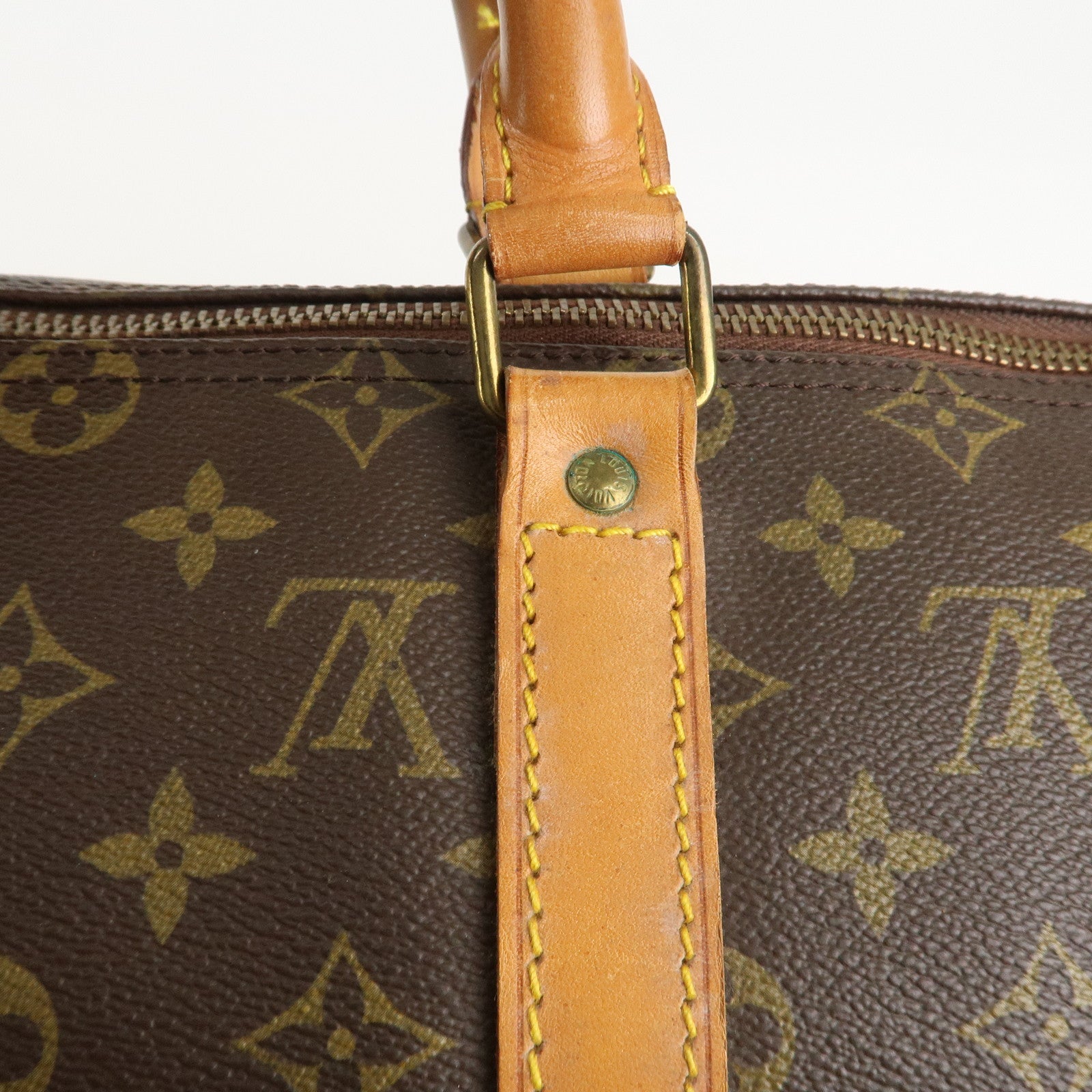 Louis Vuitton Monogram Keep All 50 Bag Boston Bag Brown M41426 Used