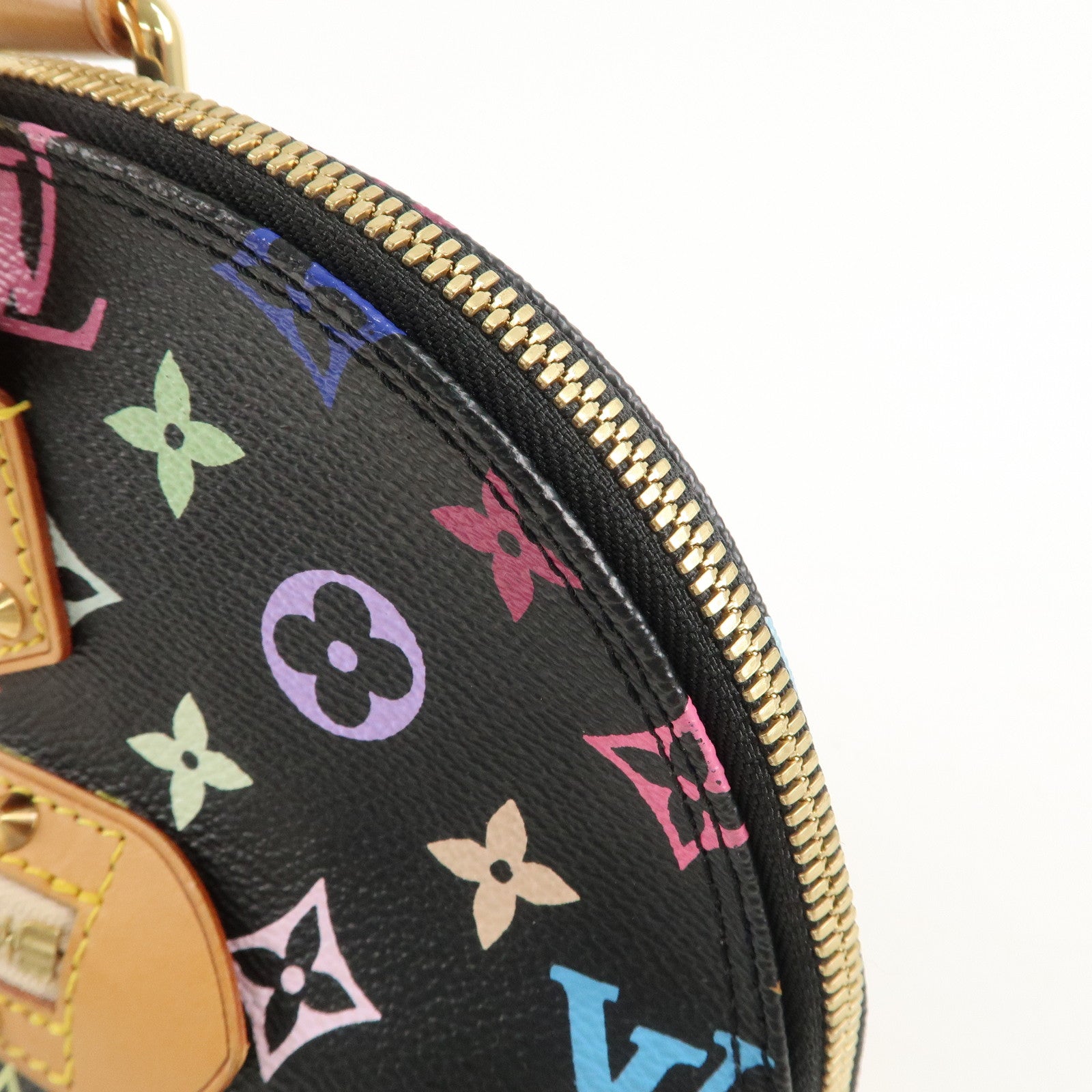 Louis Vuitton Monogram Multi Color Alma Hand Bag Noir M92646